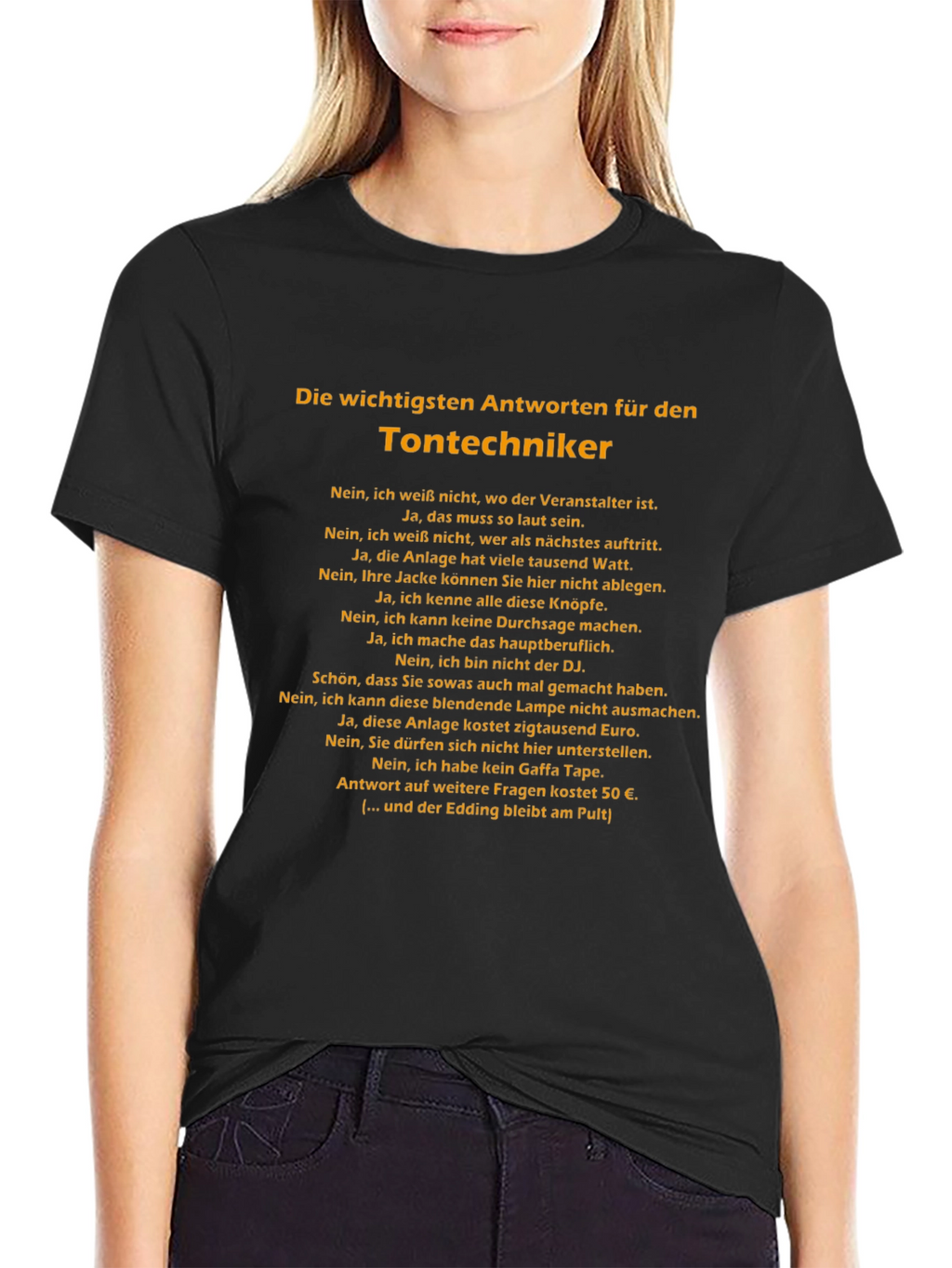 Sound Engineer T-Shirt - German Humor Tee
