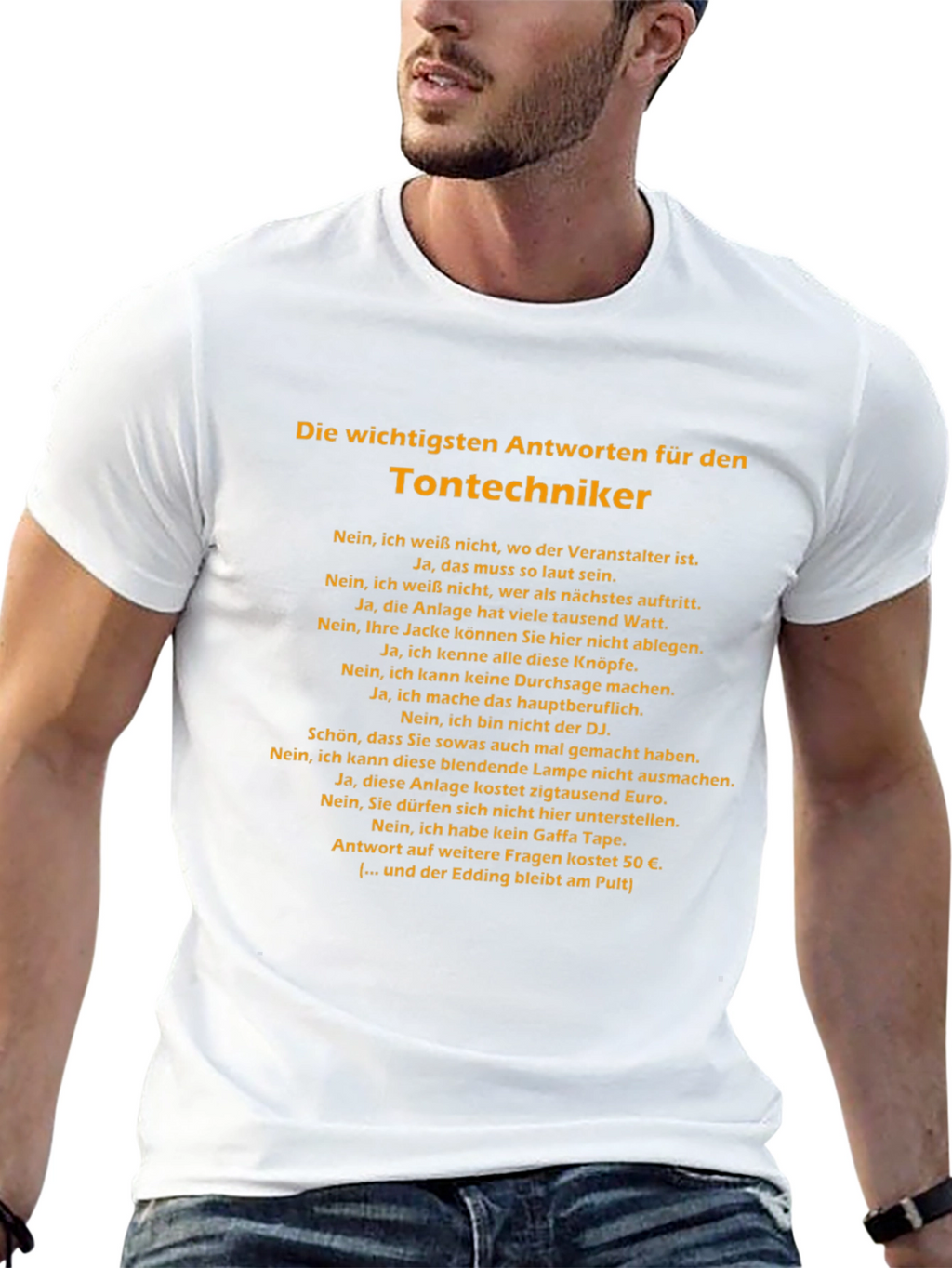 Sound Engineer T-Shirt - German Humor Tee