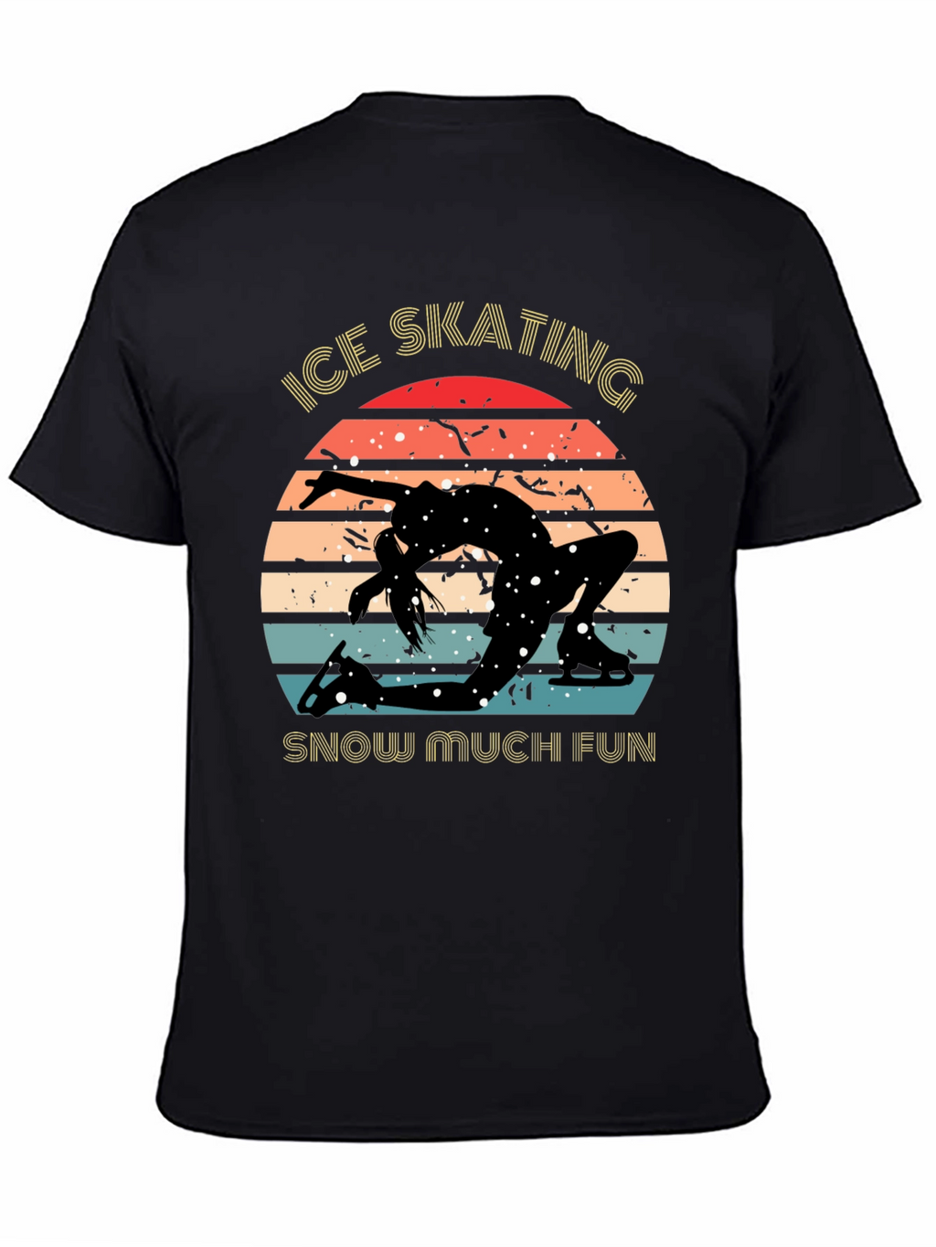 Ice Skating Retro T-Shirt - Snow Much Fun