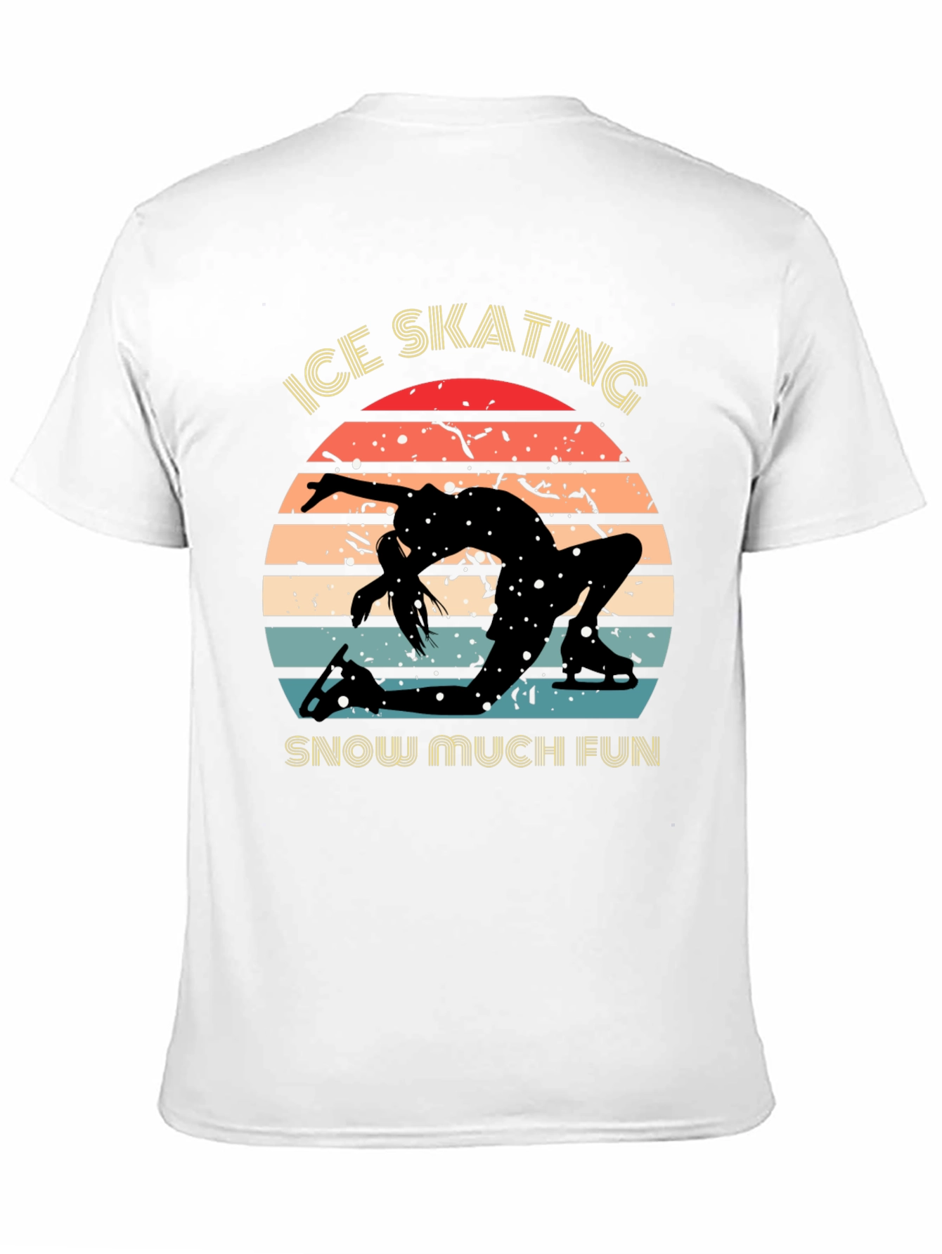 Ice Skating Retro T-Shirt - Snow Much Fun