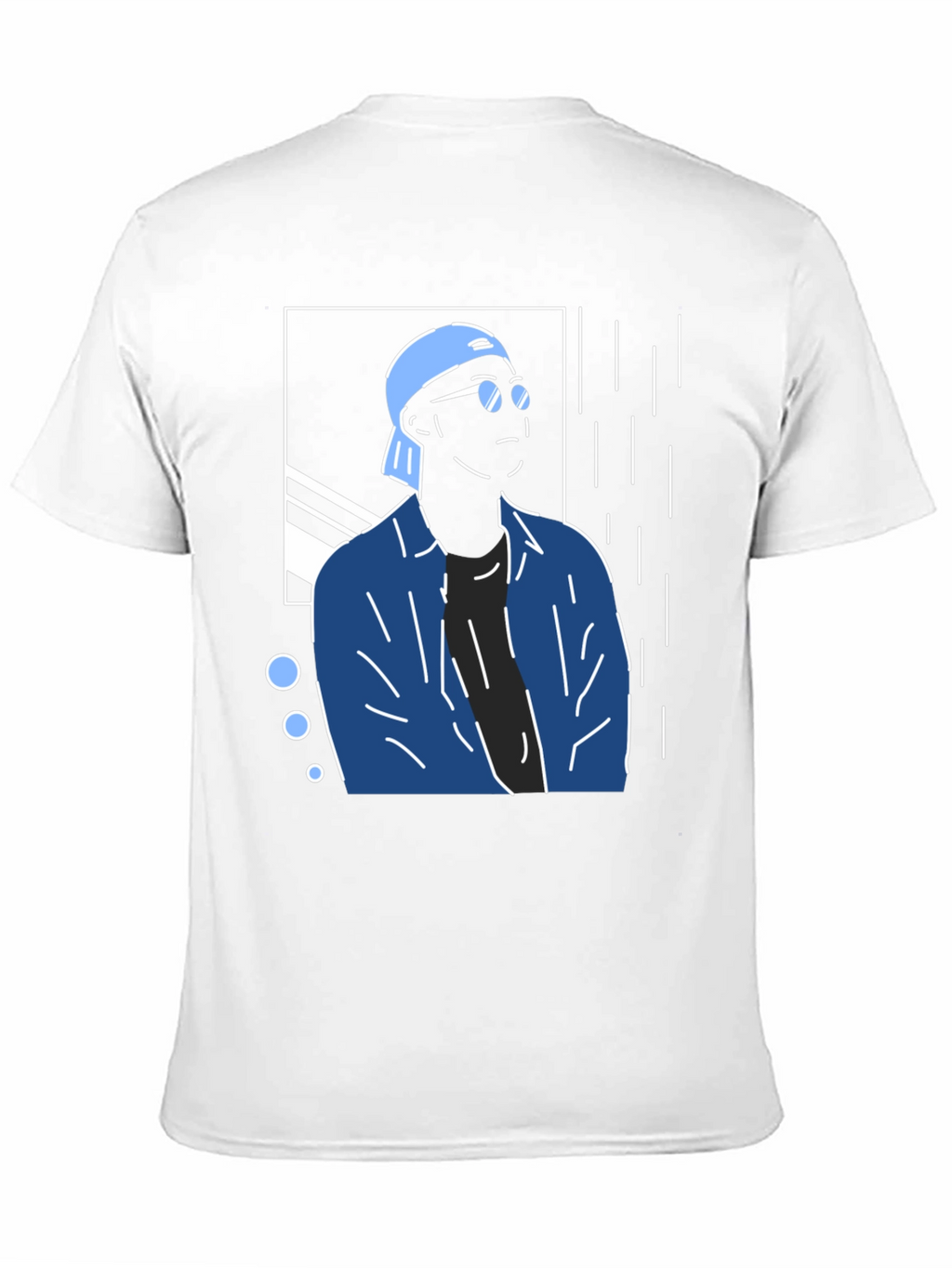 Trendy Graphic Tee - Cool Man Design