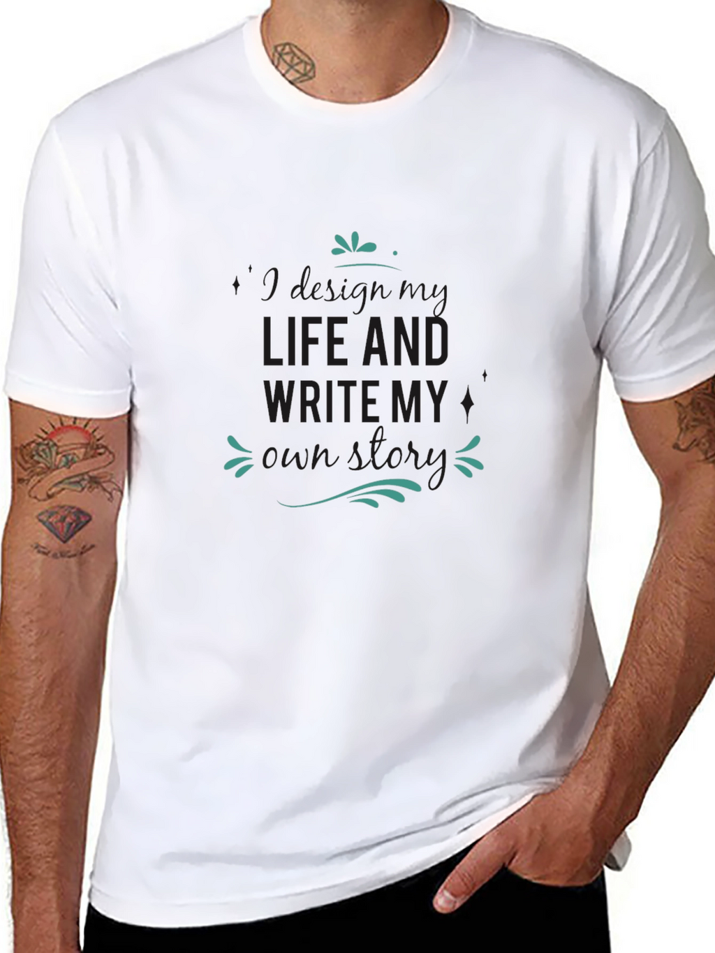 Mens Black T-Shirt - Write My Own Story