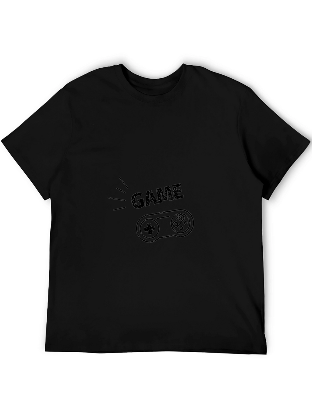 Game On T-Shirt - Gamer Style Black Tee