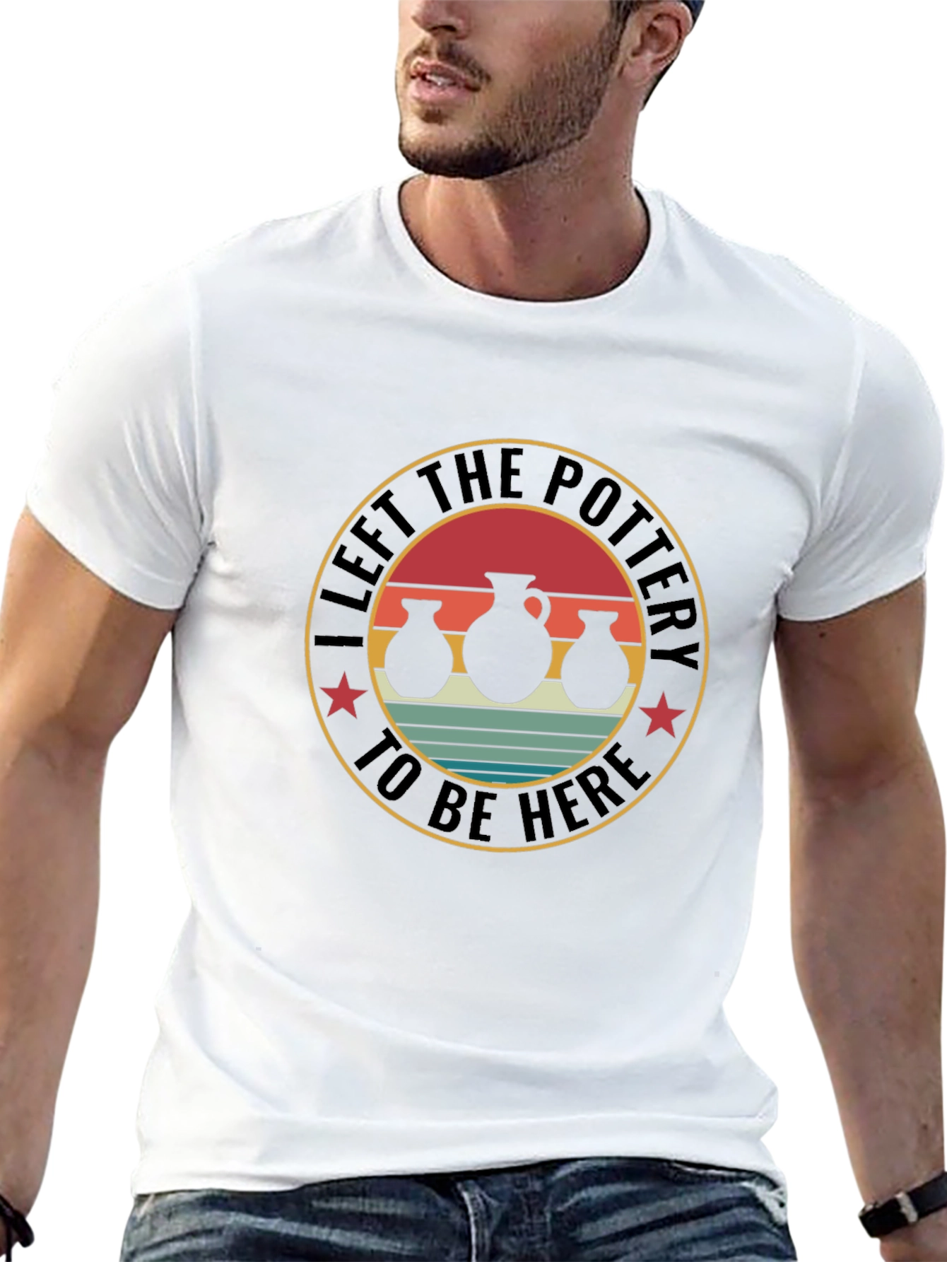 Pottery Enthusiast T-Shirt - Left The Pottery