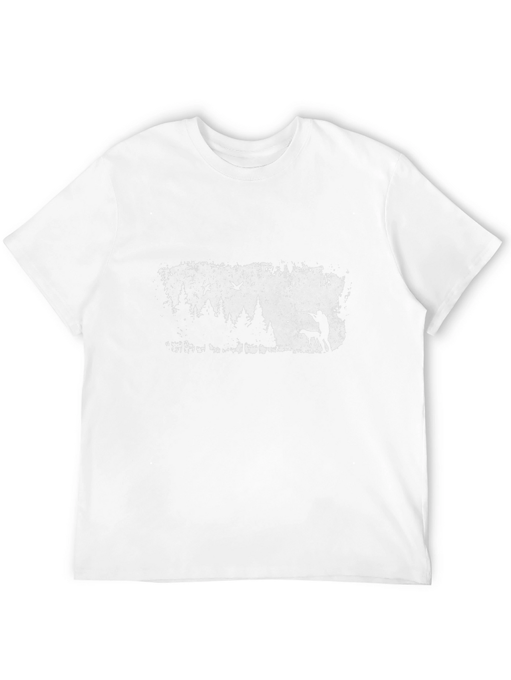 Hunting Scene Graphic Tee - Mens Black T-Shirt