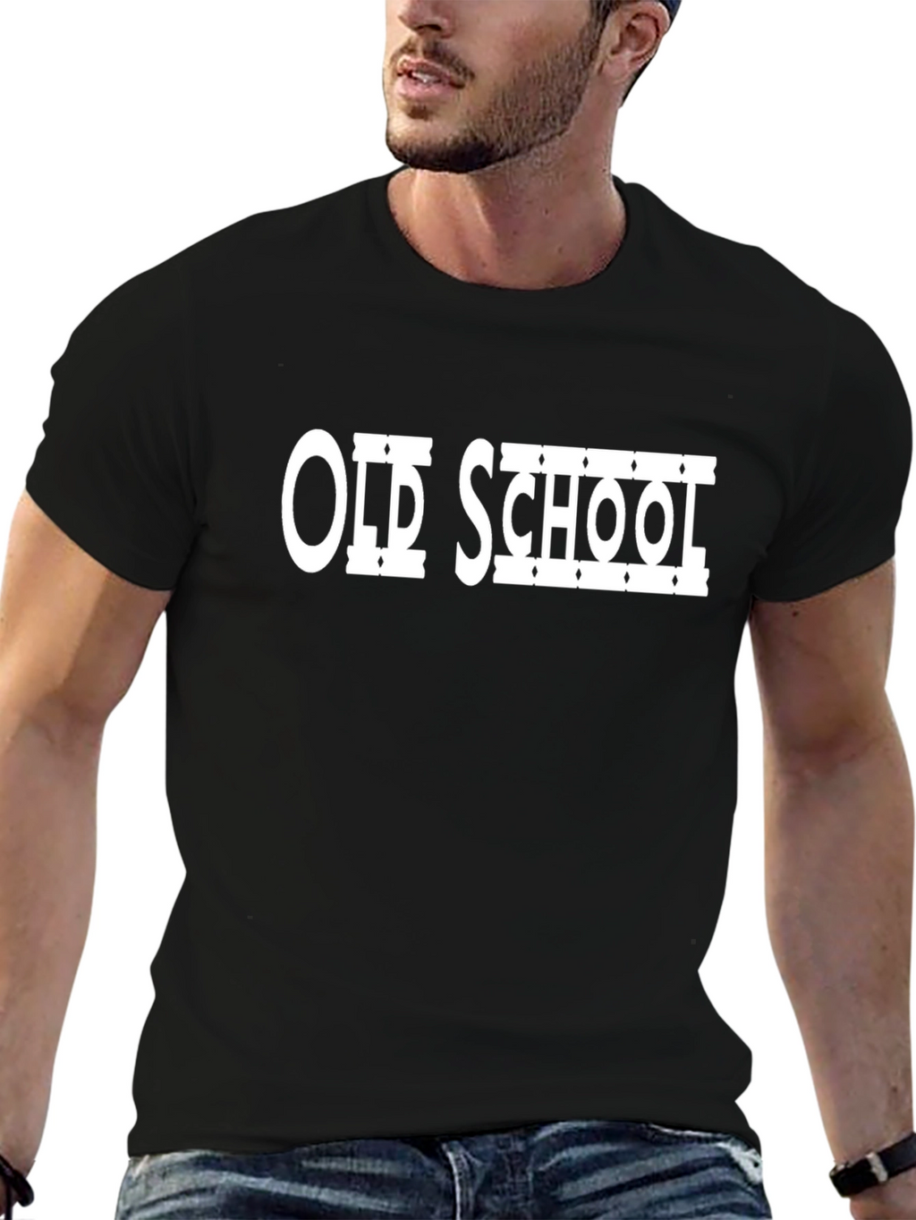 Old School Graphic Tee - Retro Style Cotton T-Shirt