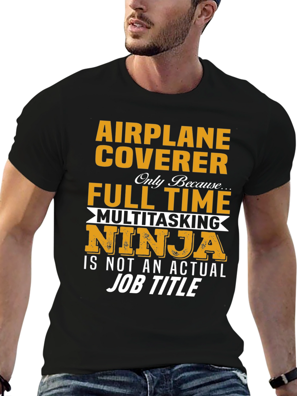 Airplane Coverer Full Time Ninja T-Shirt