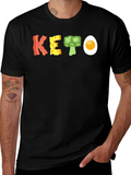 Keto Food T-Shirt - Bacon Cheese Broccoli and Egg
