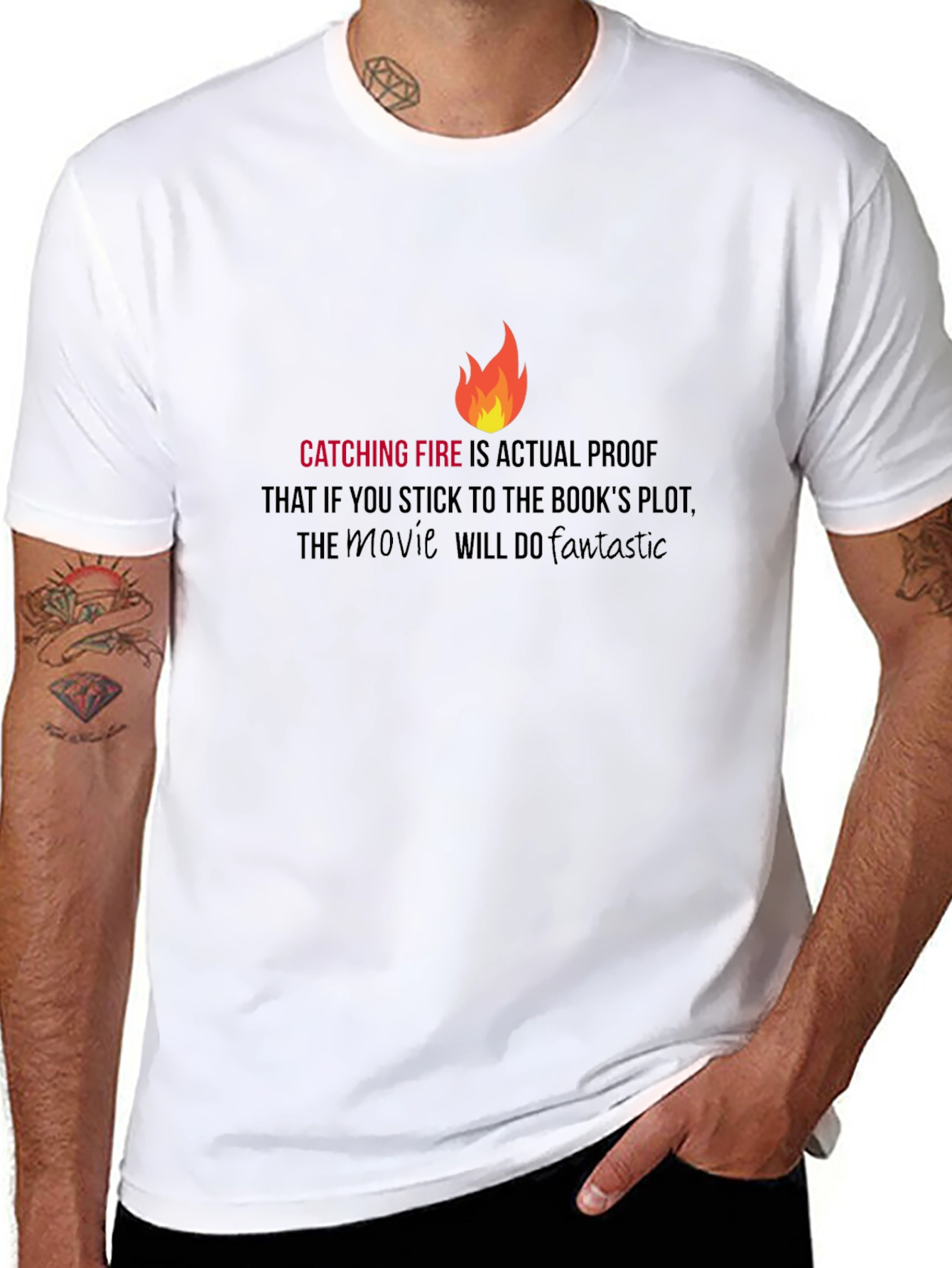 Catching Fire Book Movie Tee