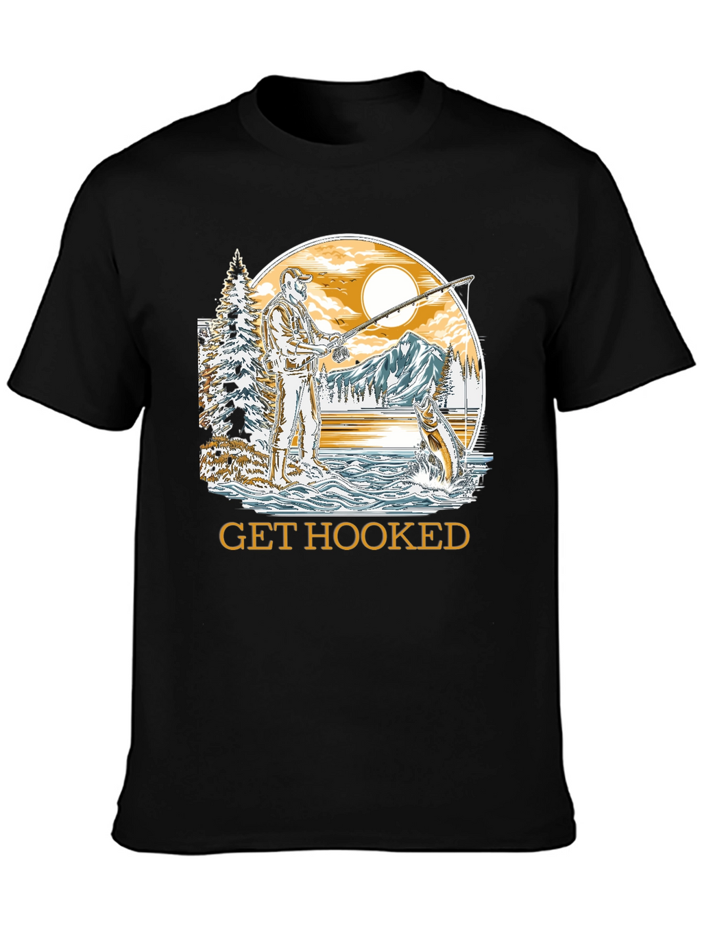 Get Hooked Fishing T-Shirt