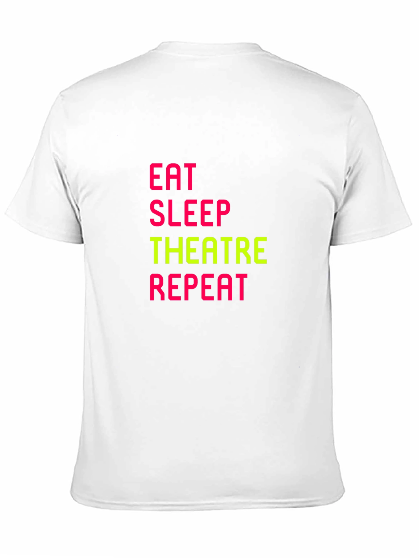 Eat Sleep Theatre Repeat Black T-Shirt