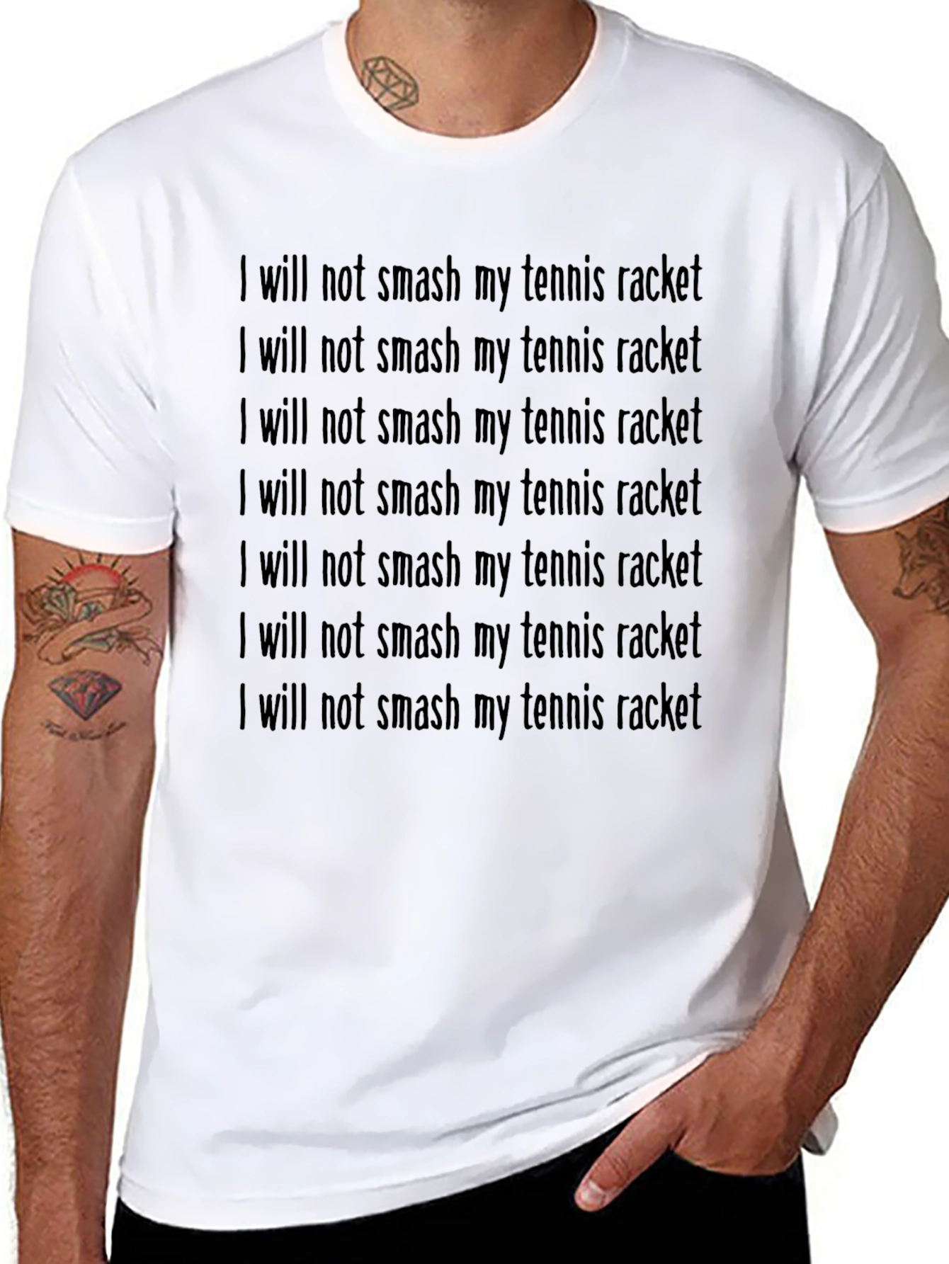 Tennis Players Funny Slogan T-Shirt