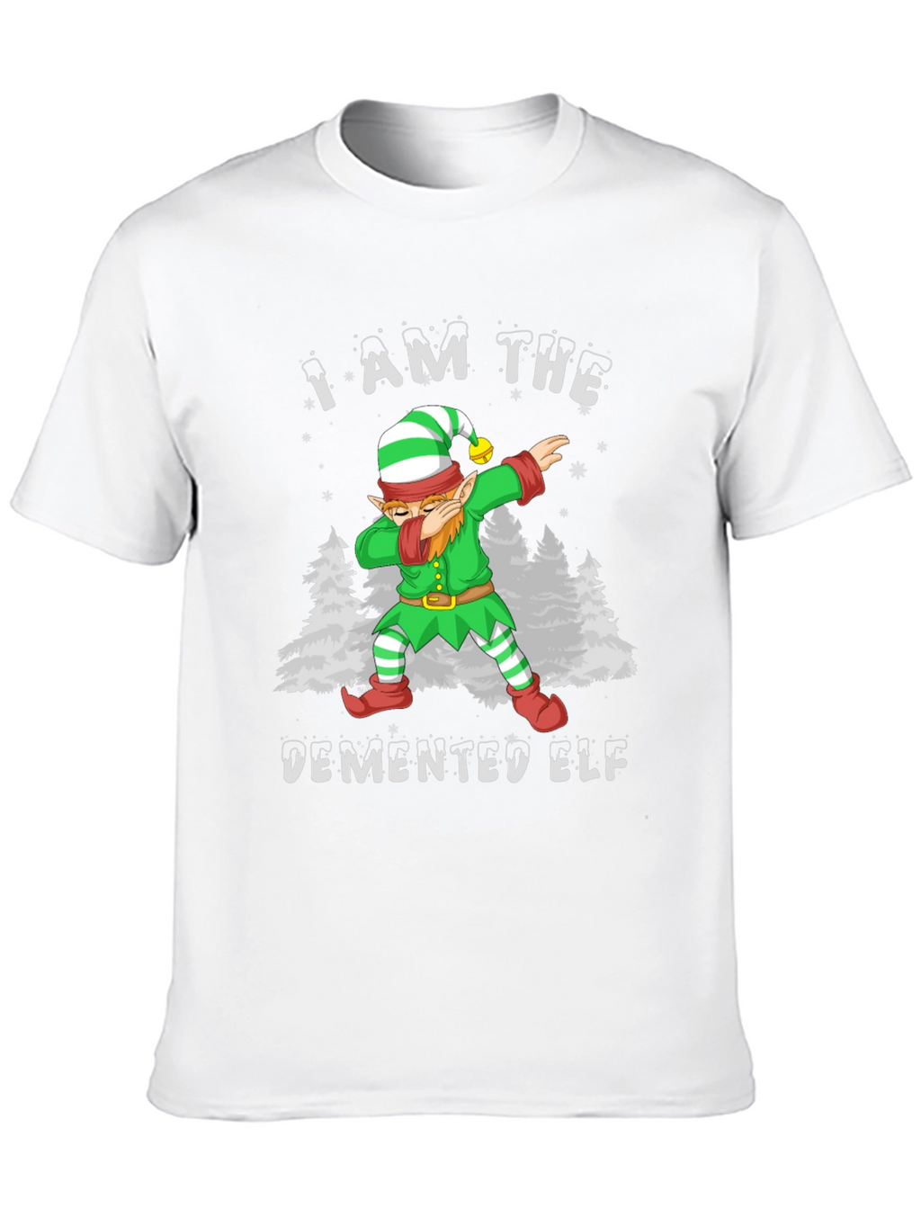 Demented Elf Dabbing Graphic Tee