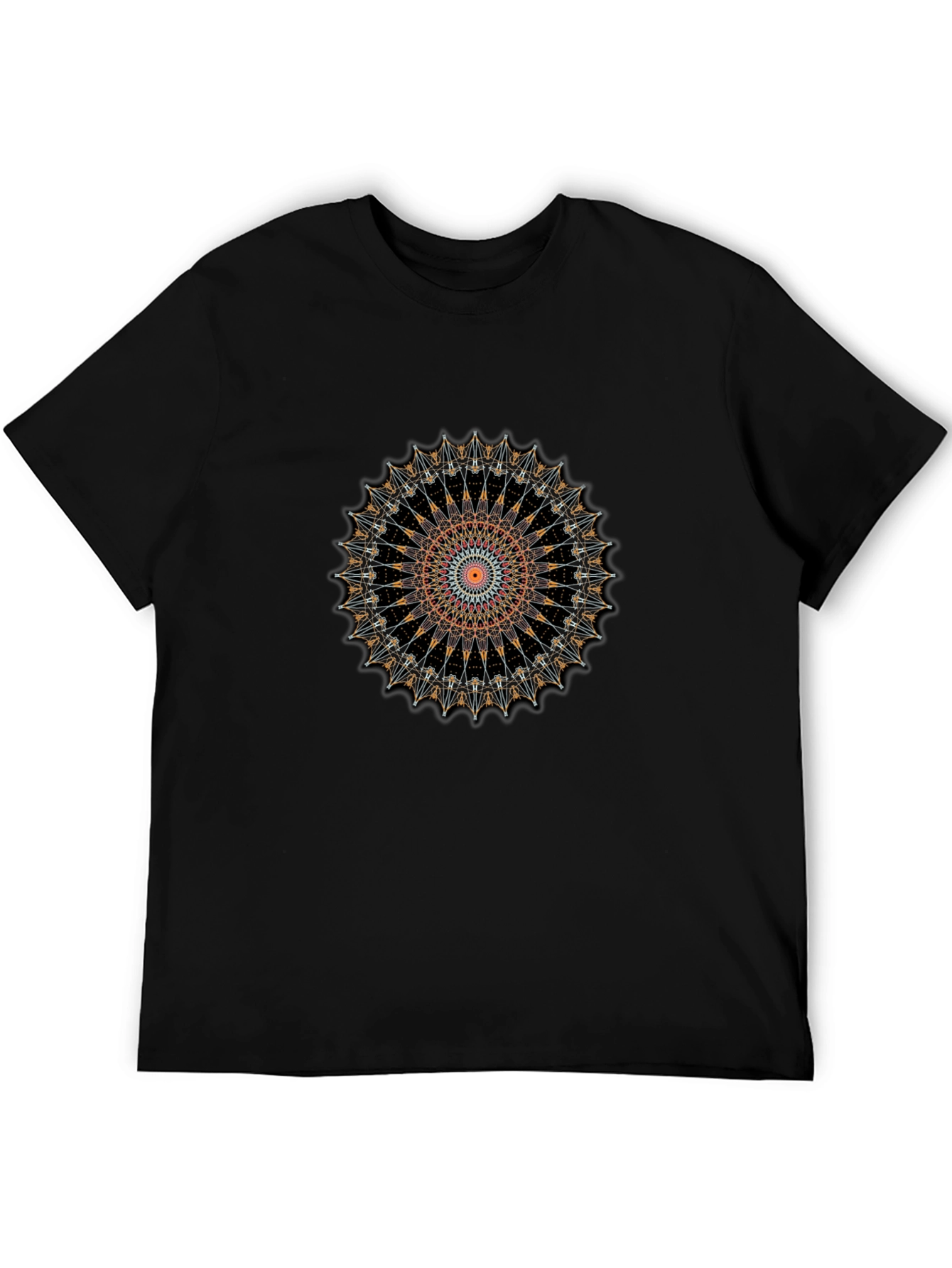 Mandala Graphic Tee - Stylish Mens Black T-Shirt