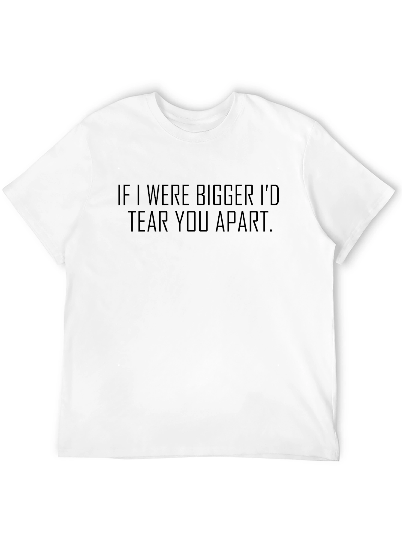 Mens If I Were Bigger Graphic Tee - Black