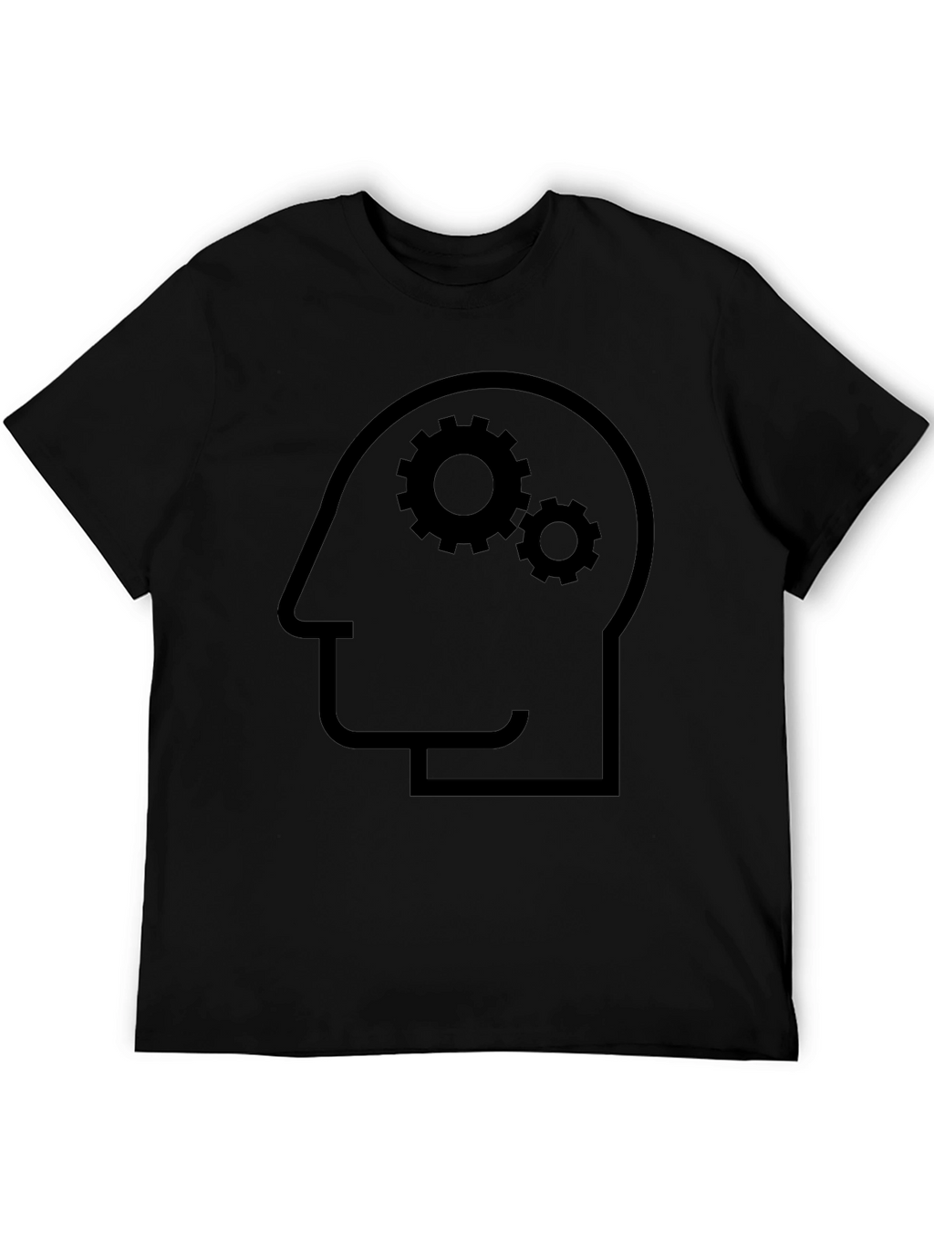 Thinking Gears Graphic Tee - Black Cotton
