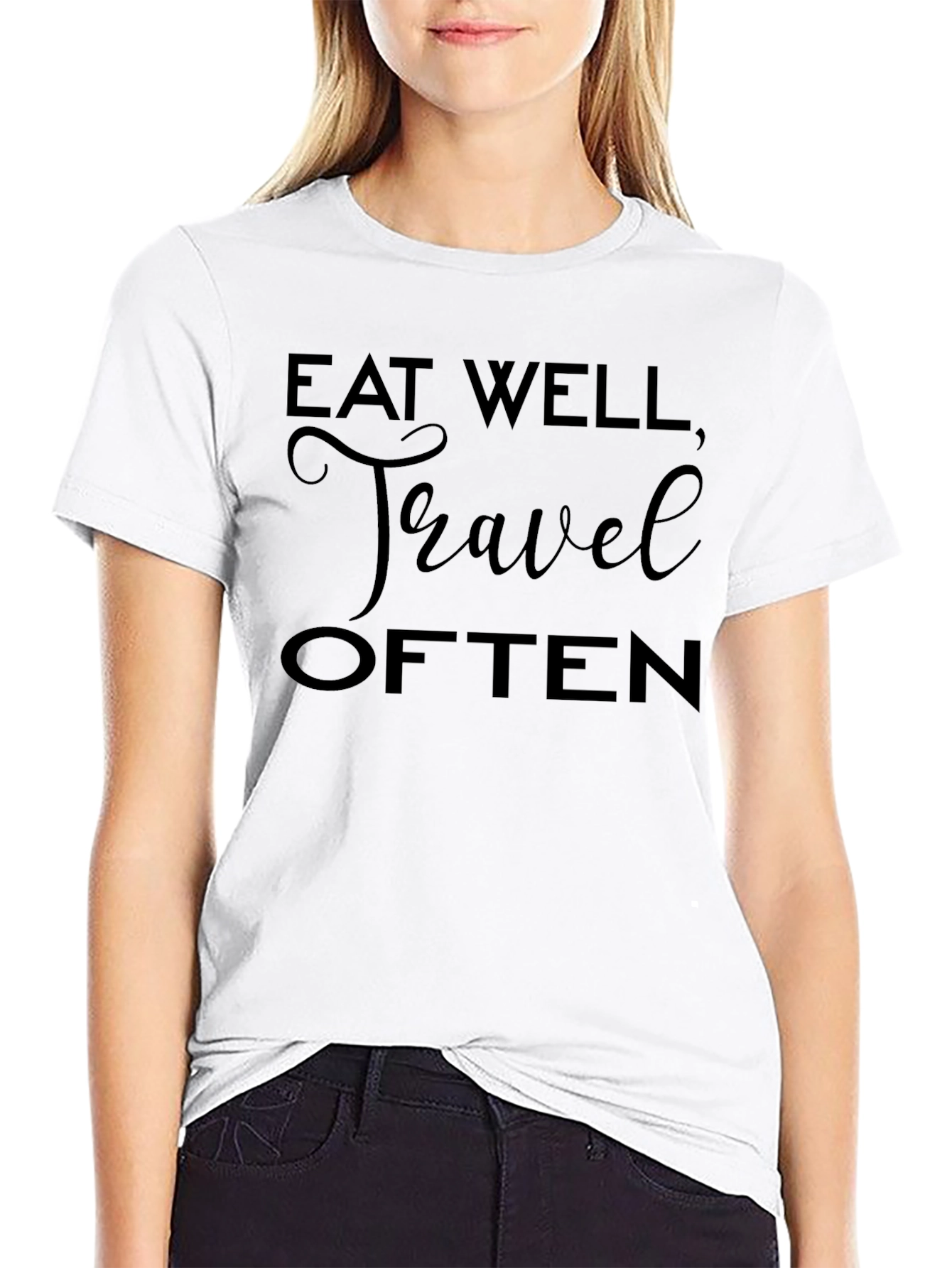 Eat Well Travel Often Graphic Tee