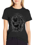 Abstract Tiger Graphic T-Shirt