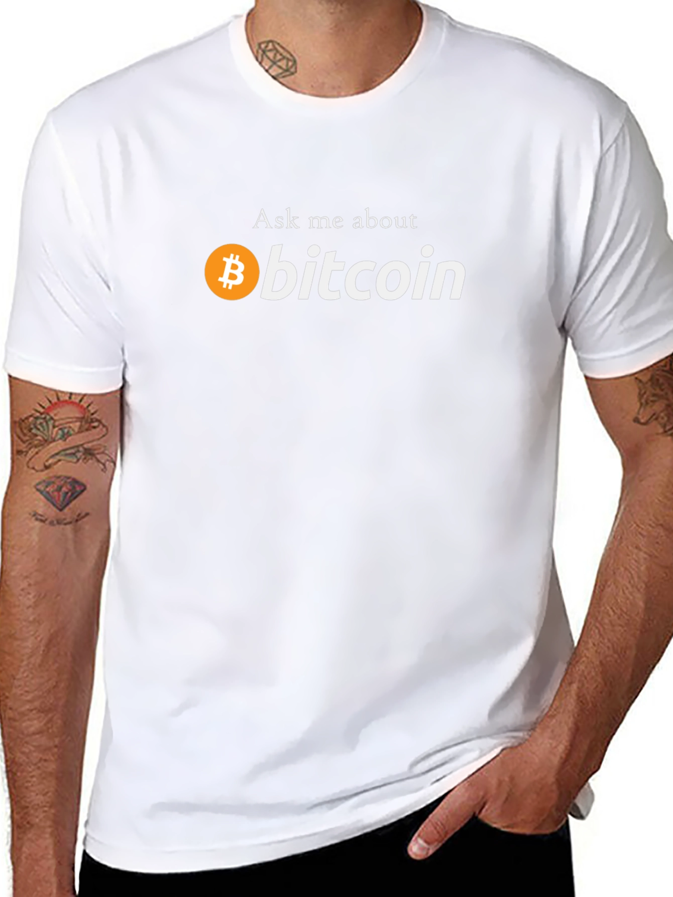 Ask Me About Bitcoin T-Shirt - Crypto Tee