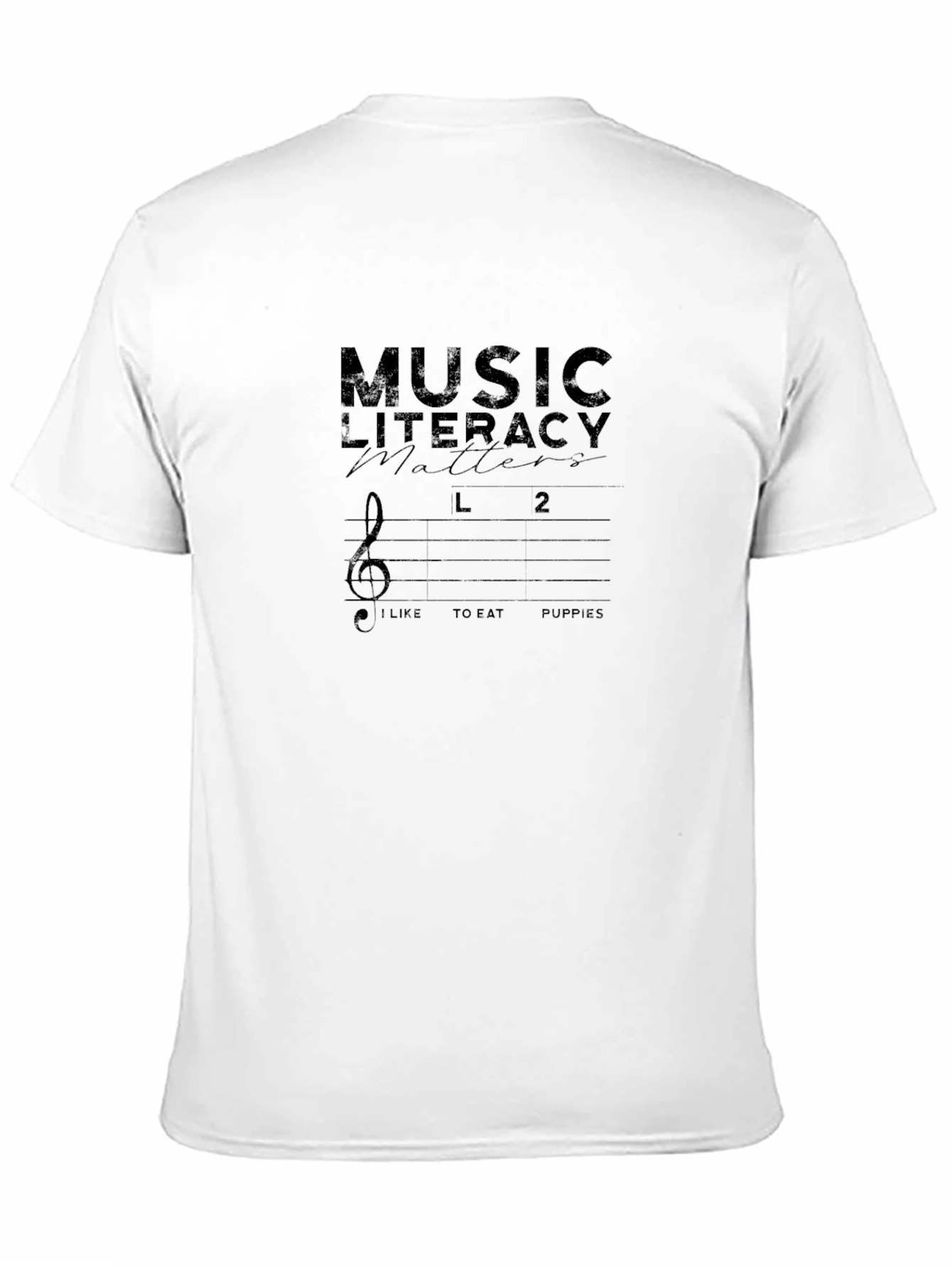 Music Literacy Matters Black Graphic Tee