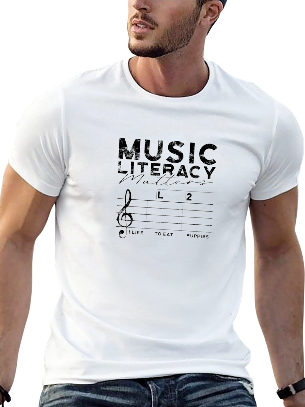Music Literacy Matters Black Graphic Tee