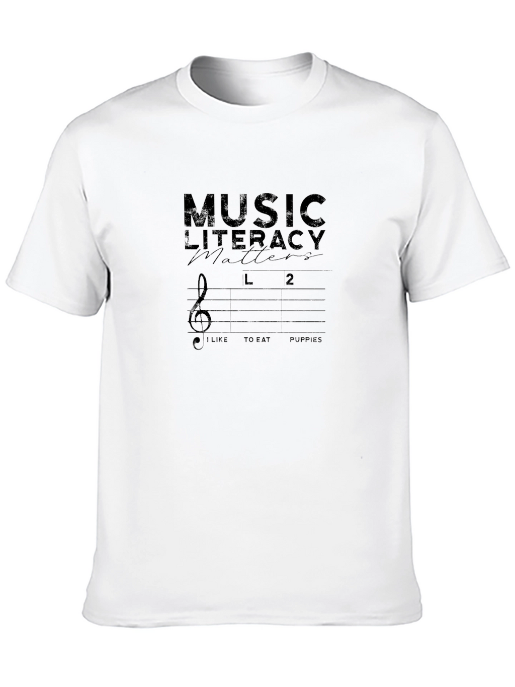Music Literacy Matters Black Graphic Tee