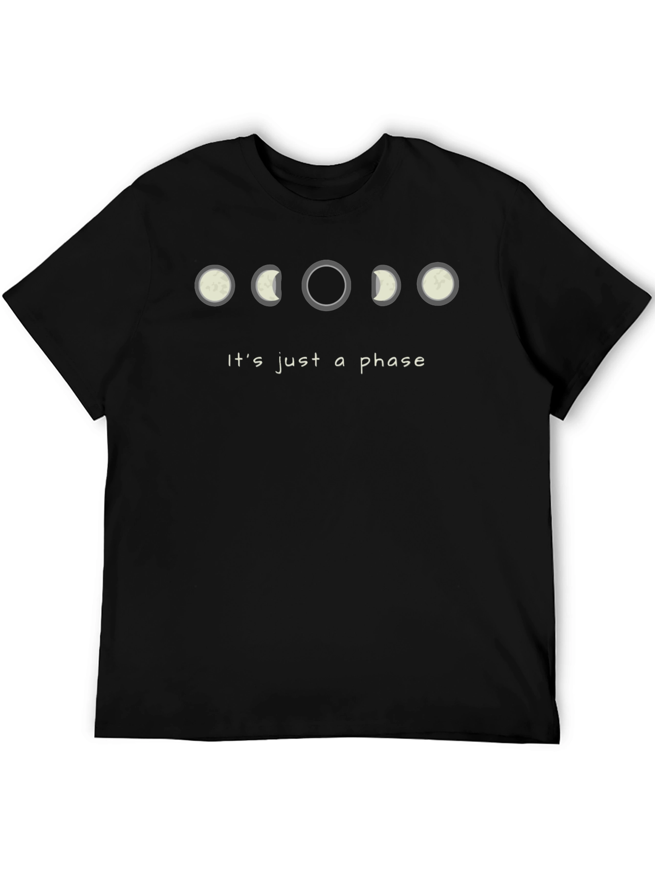 Phases of the Moon Graphic Tee - Its Just a Phase