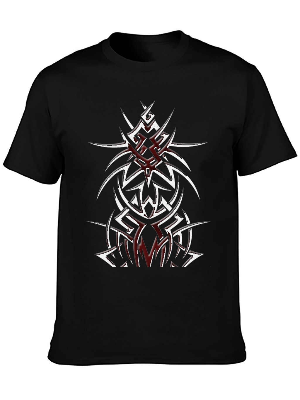 Tribal Tattoo Graphic Black T-Shirt