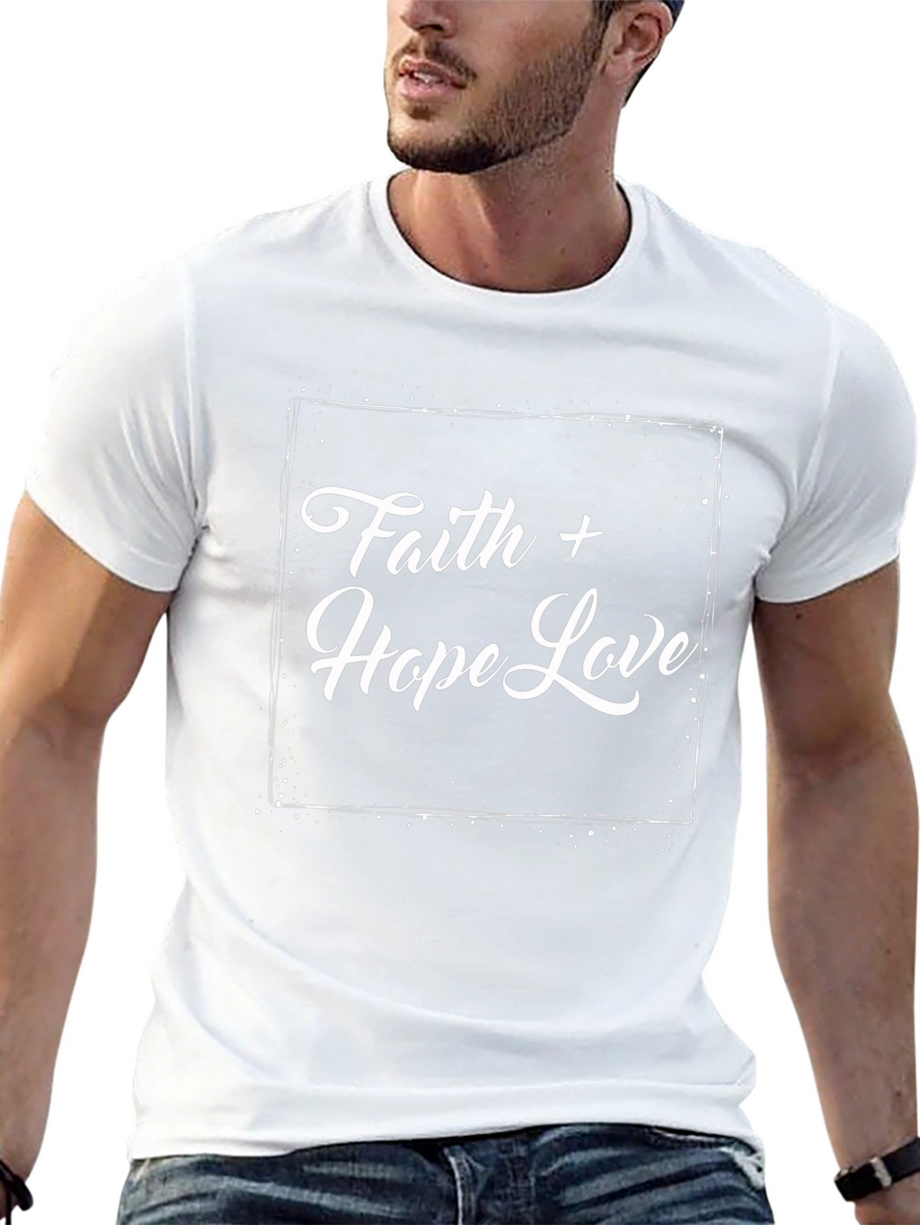 Faith Hope Love Black T-Shirt