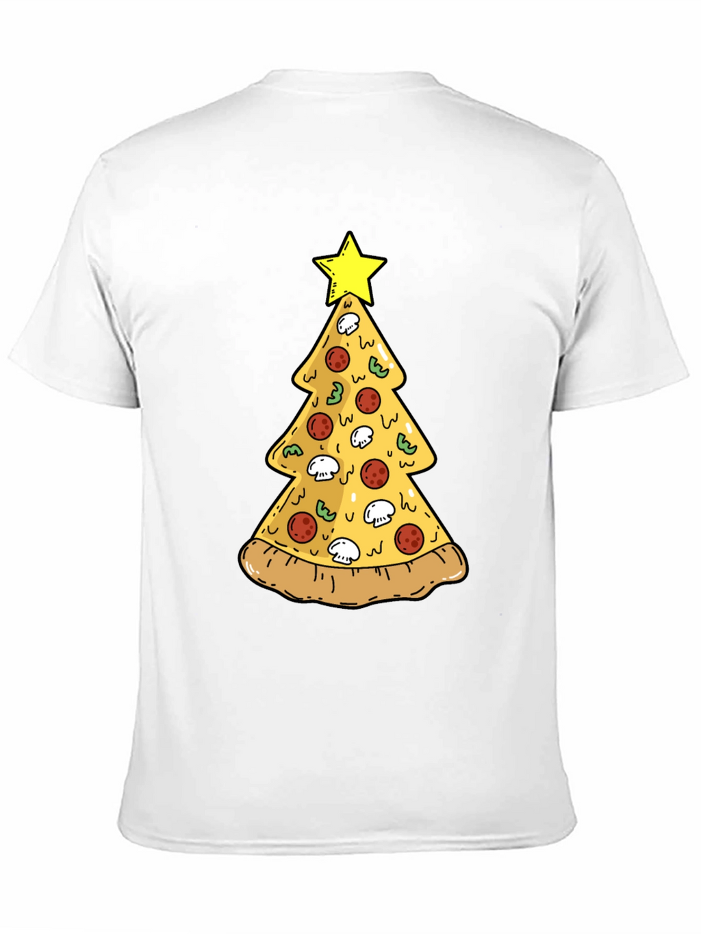 Pizza Christmas Tree T-Shirt - Festive Holiday Tee