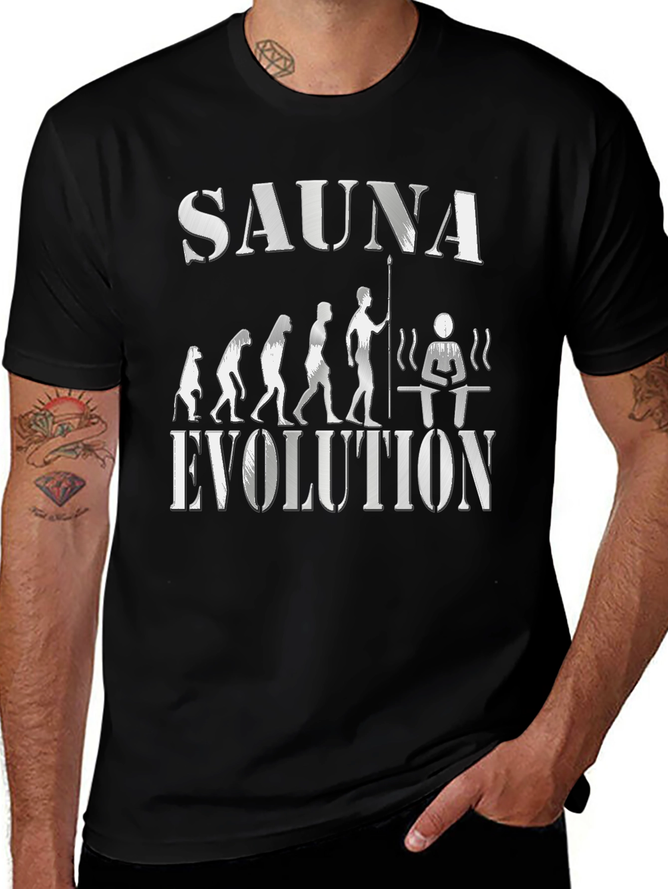 Sauna Evolution T-Shirt - Black
