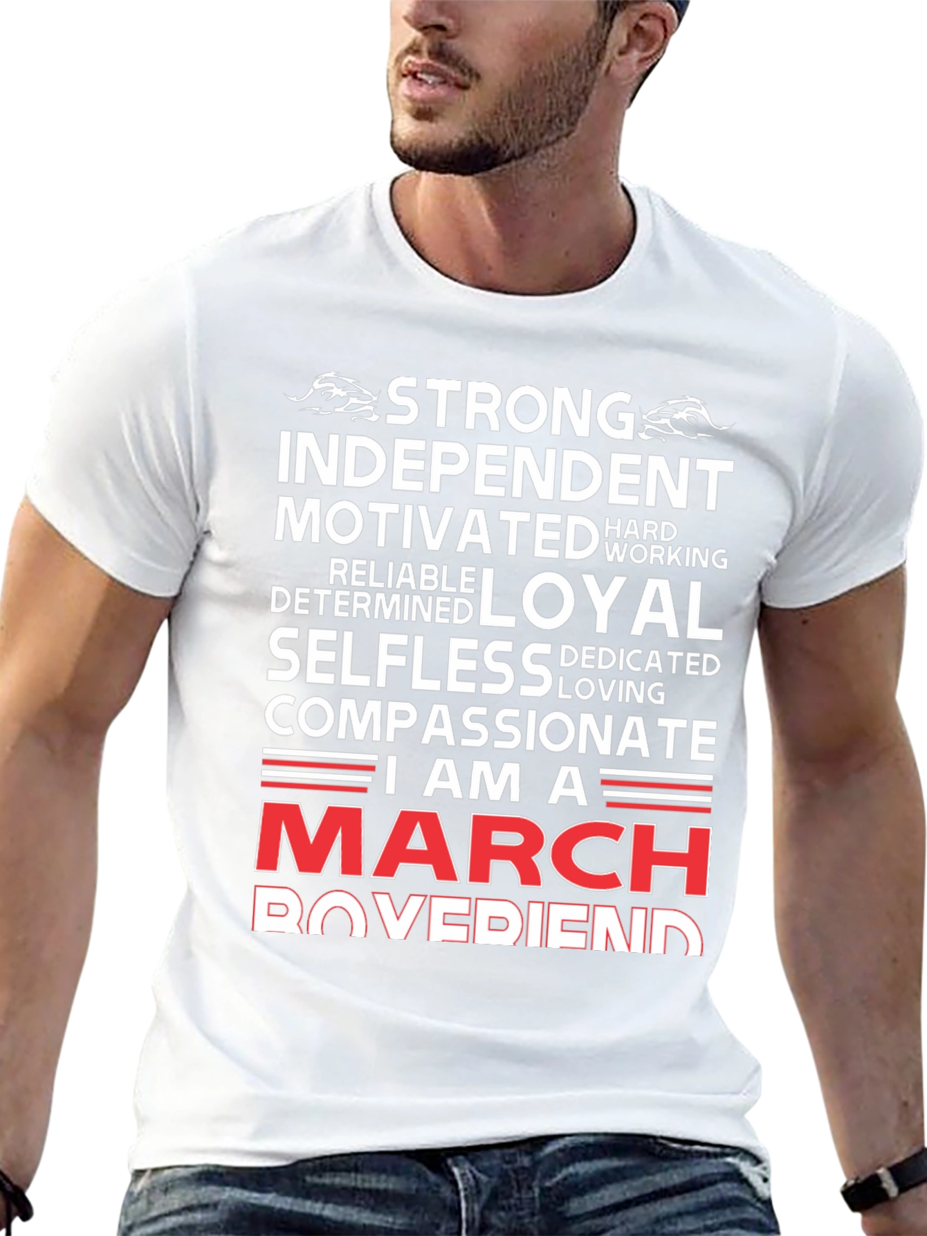 Strong March Boyfriend T-Shirt