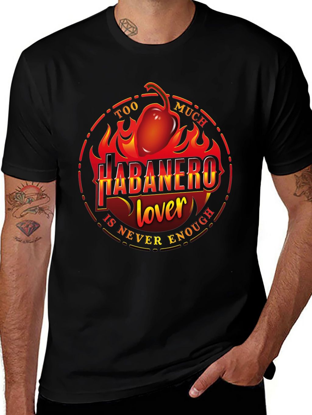 Habanero Lover Graphic T-Shirt - Spicy Food Fan Tee