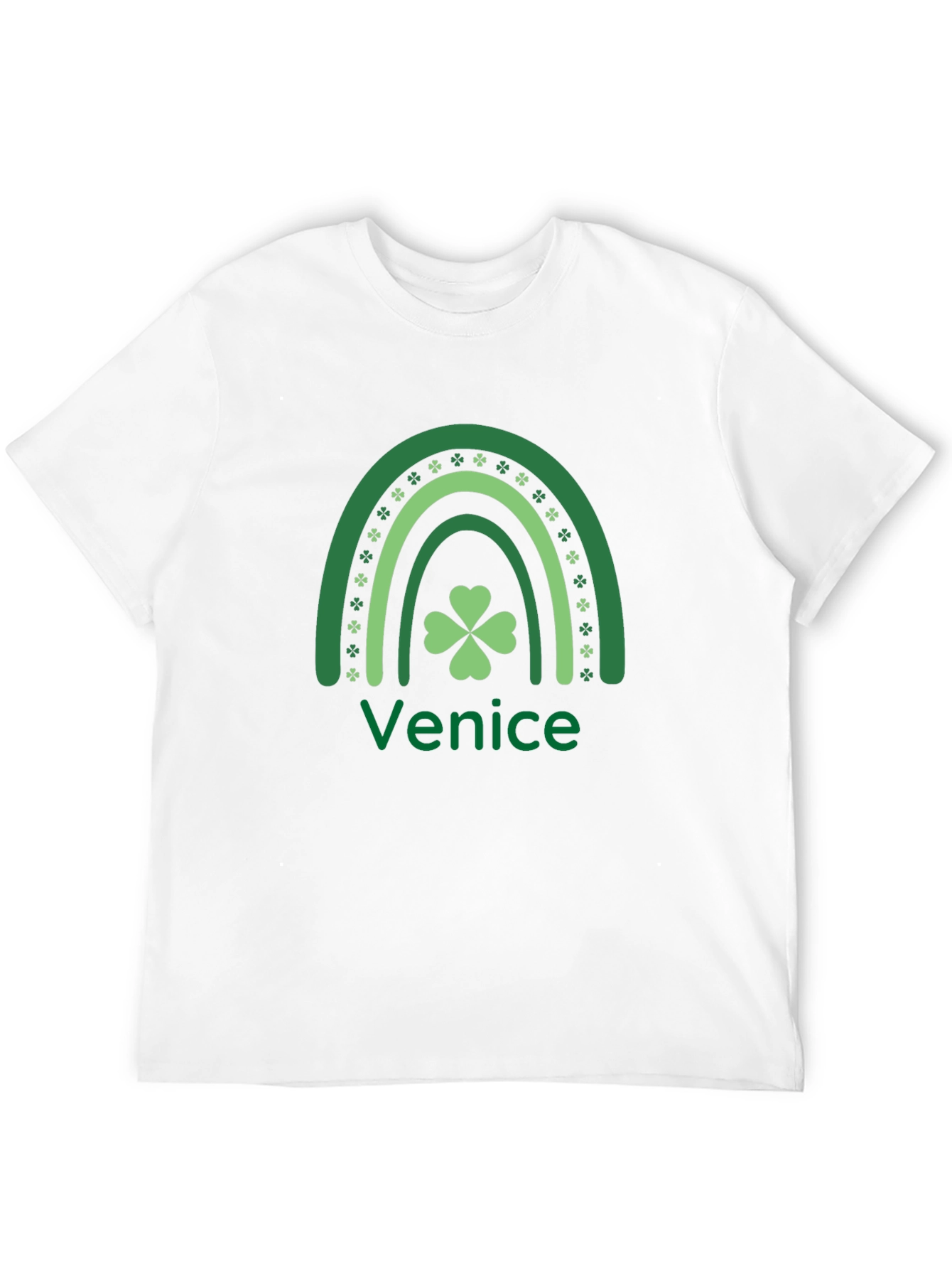 Venice St. Patricks Day Rainbow Clover T-Shirt