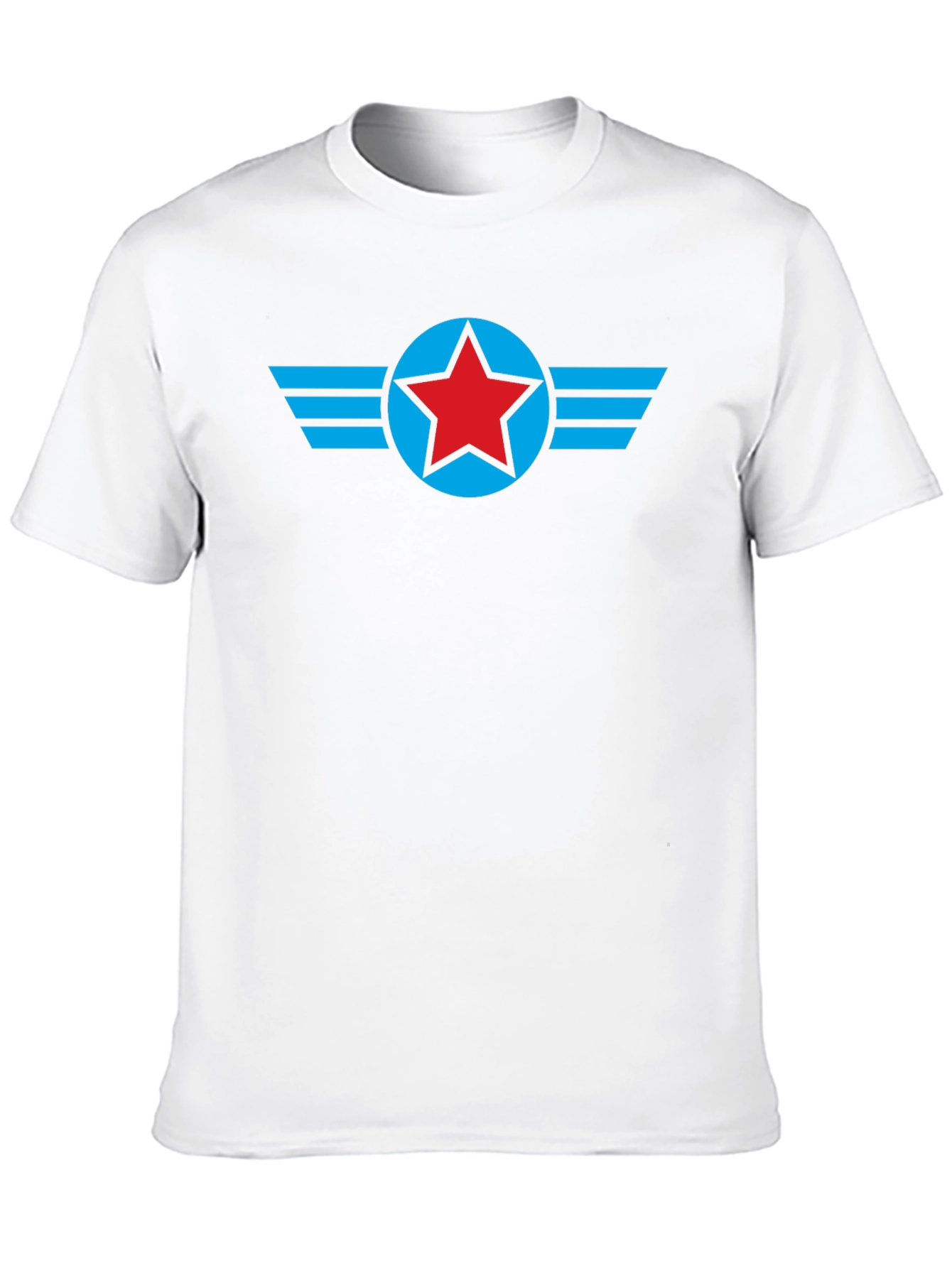 Star Wing Graphic Tee - Black Cotton Comfort