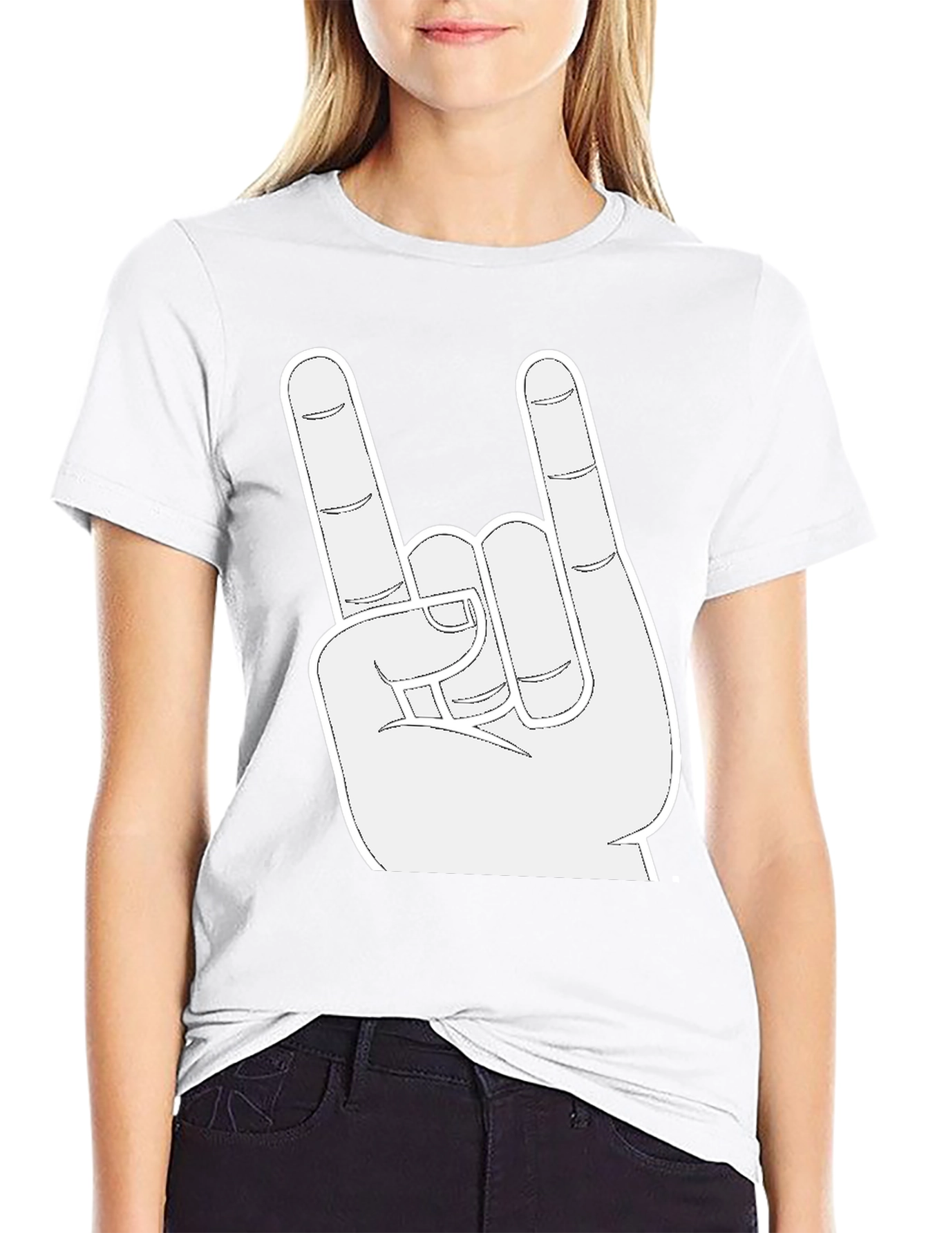 Rock On T-Shirt - Metal Hand Sign Graphic Tee