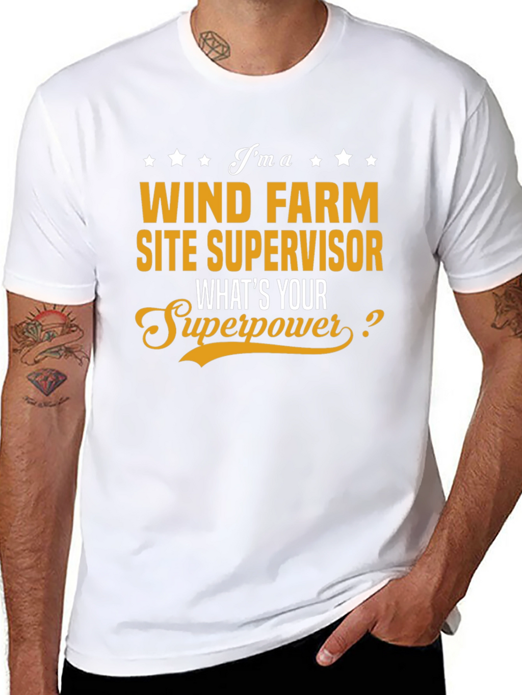 Wind Farm Site Supervisor Superpower T-Shirt