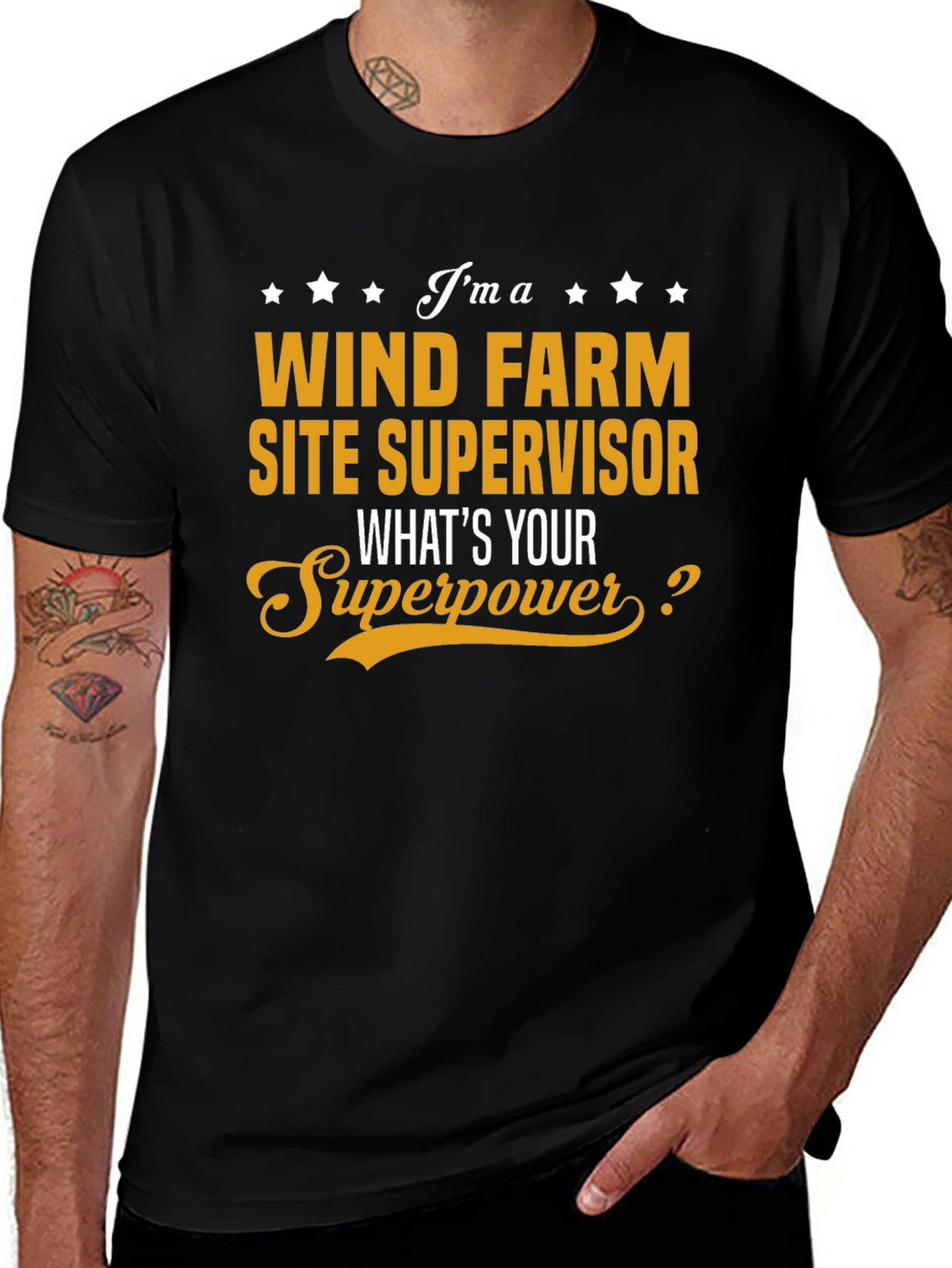 Wind Farm Site Supervisor Superpower T-Shirt
