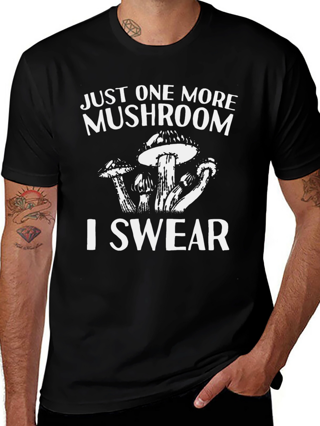 Funny Mushroom Graphic T-Shirt