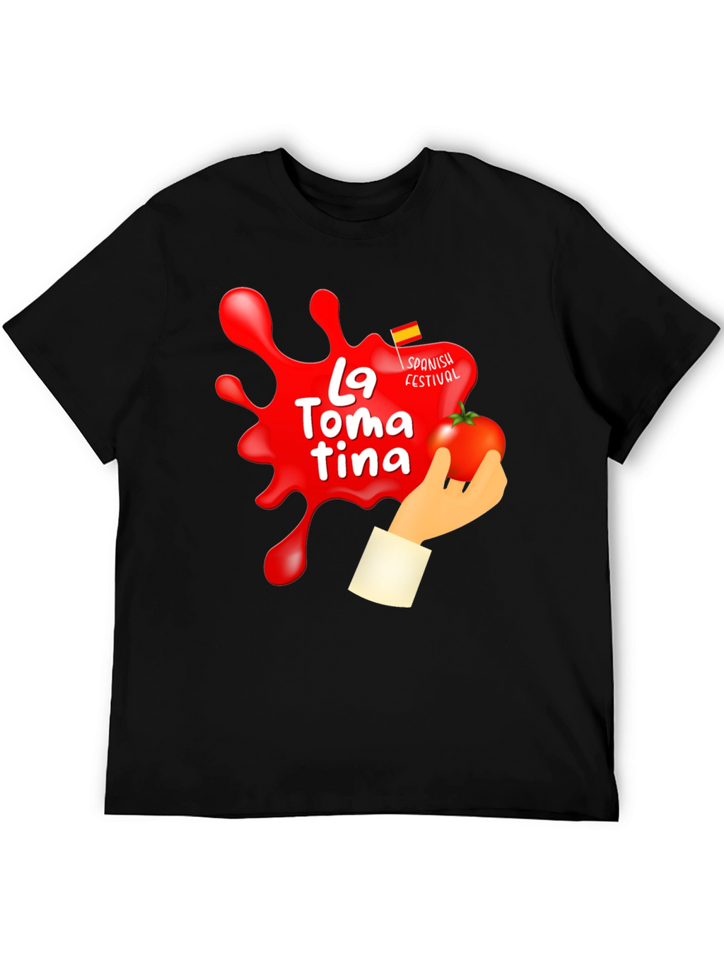 La Tomatina Festival Graphic T-Shirt - Tomato Fight Tee