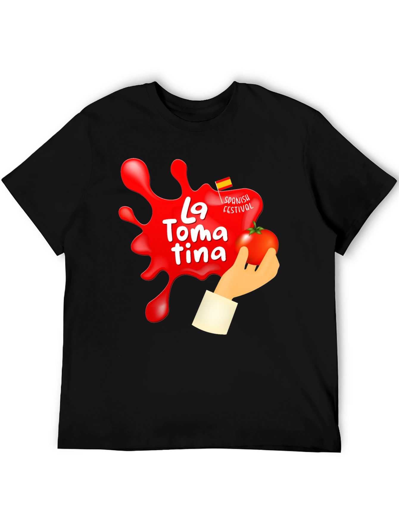 La Tomatina Festival Graphic T-Shirt - Tomato Fight Tee