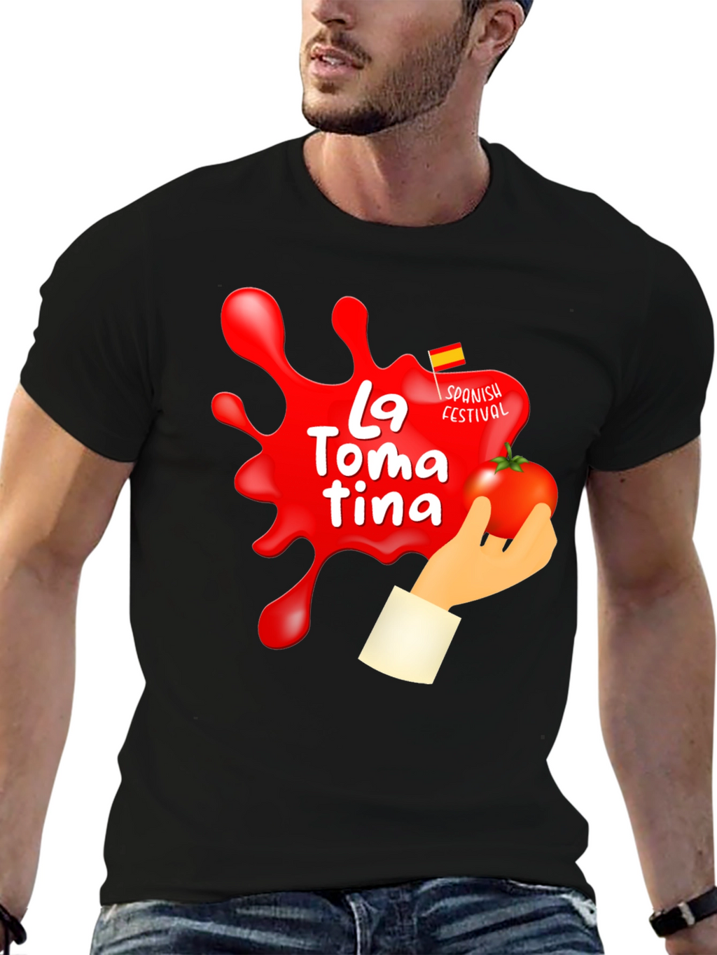 La Tomatina Festival Graphic T-Shirt - Tomato Fight Tee