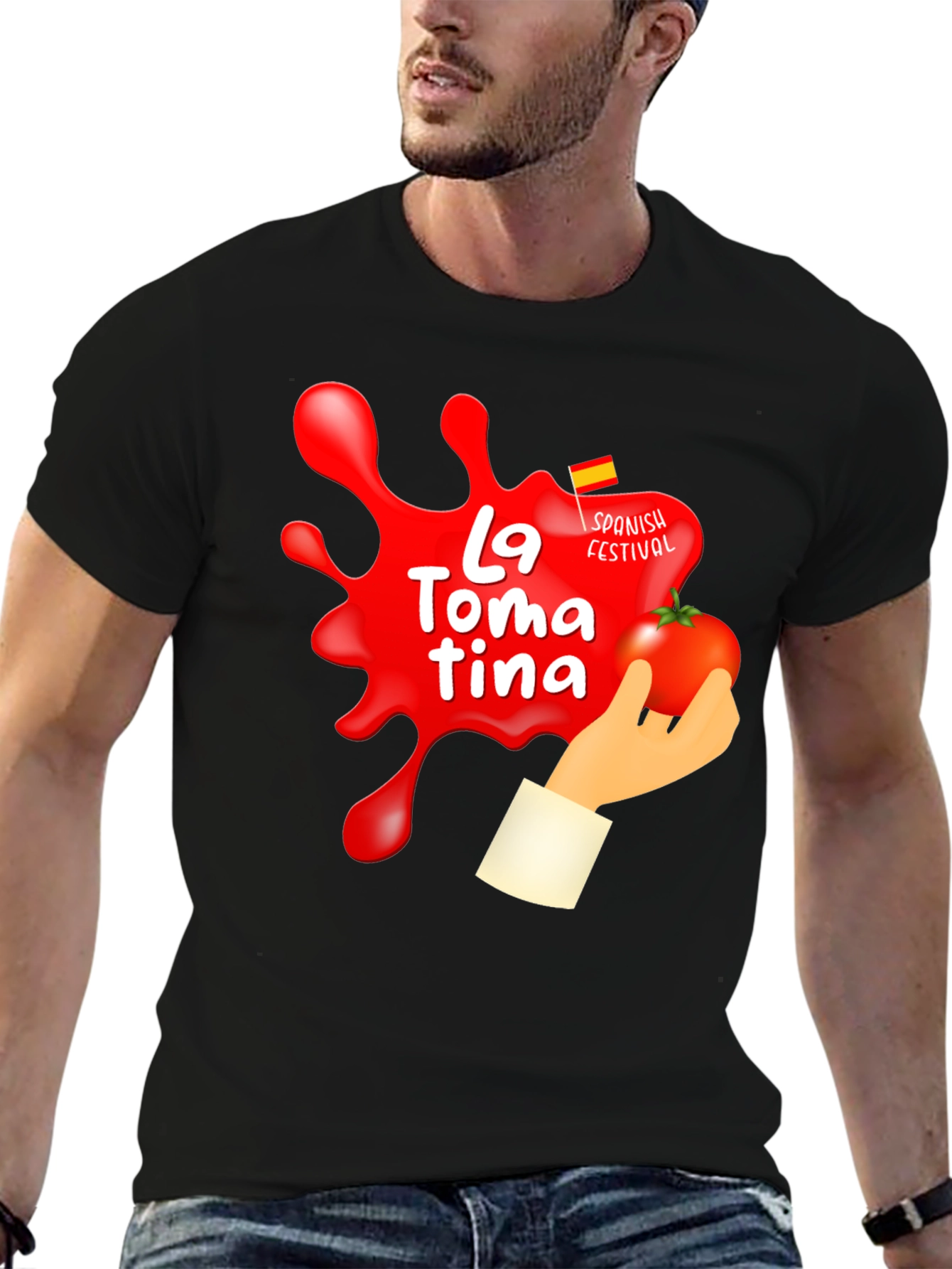 La Tomatina Festival Graphic T-Shirt - Tomato Fight Tee