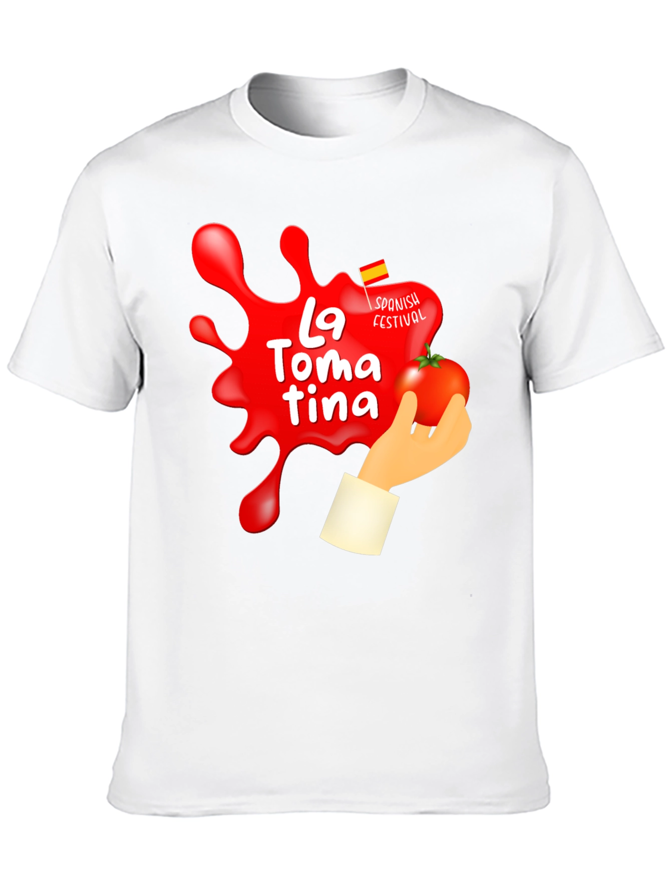 La Tomatina Festival Graphic T-Shirt - Tomato Fight Tee