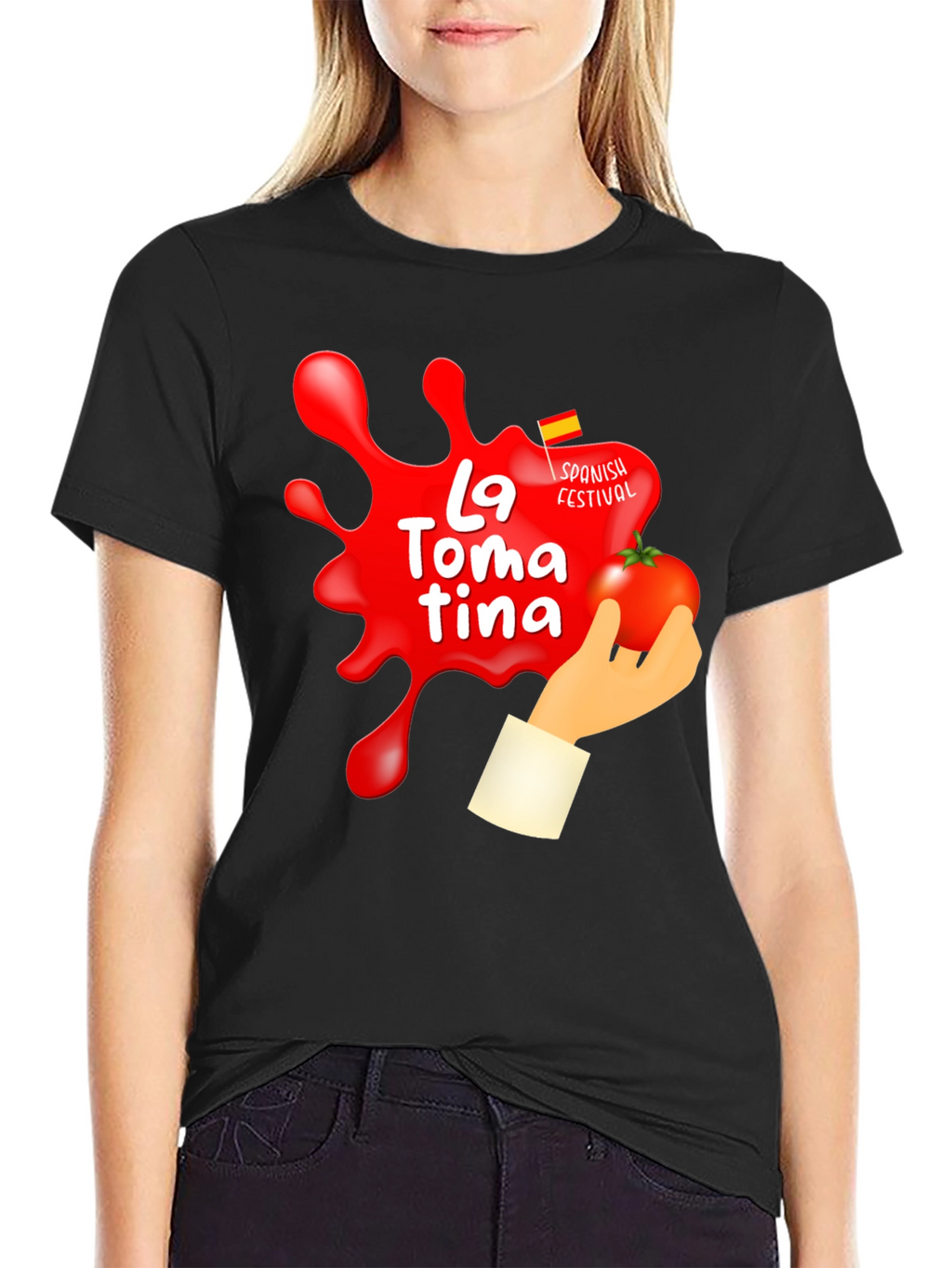 La Tomatina Festival Graphic T-Shirt - Tomato Fight Tee