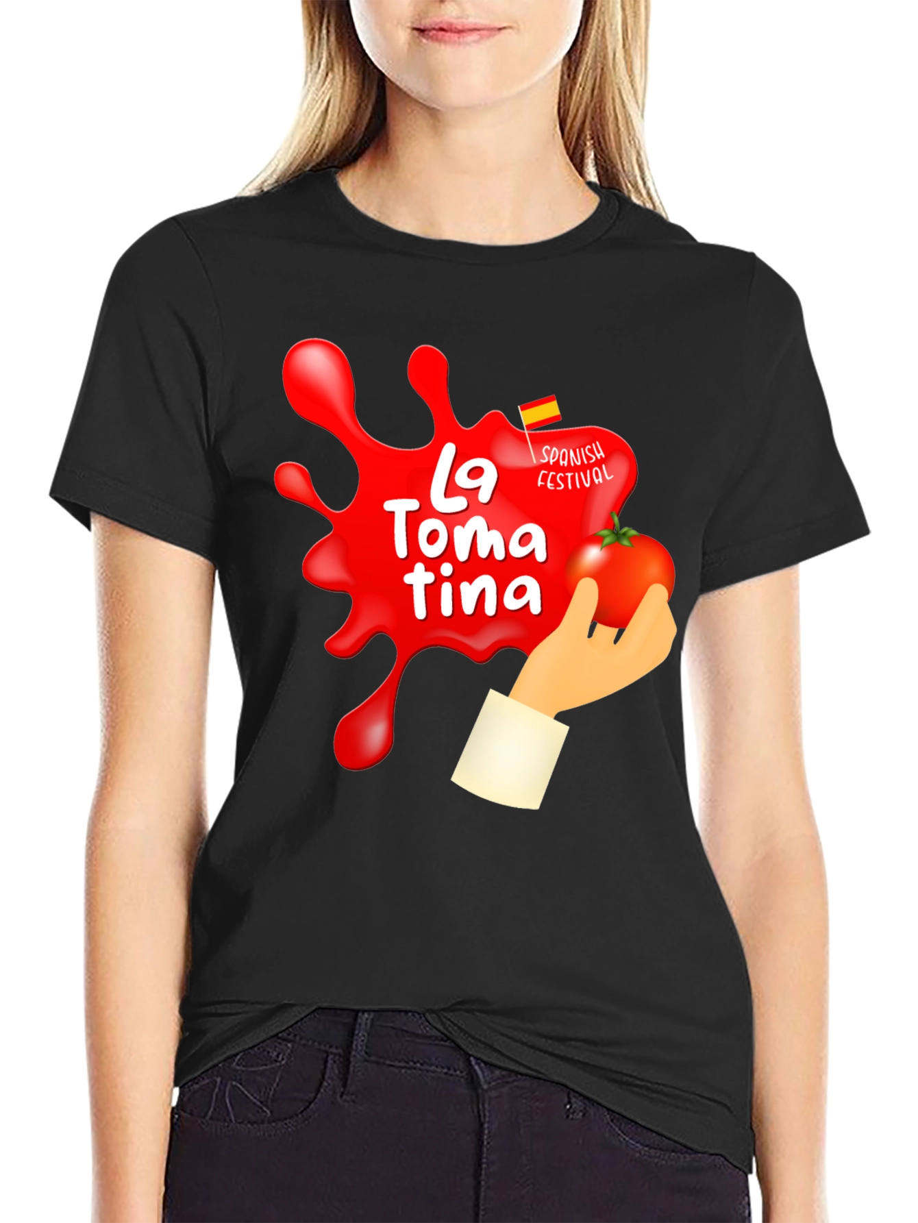 La Tomatina Festival Graphic T-Shirt - Tomato Fight Tee