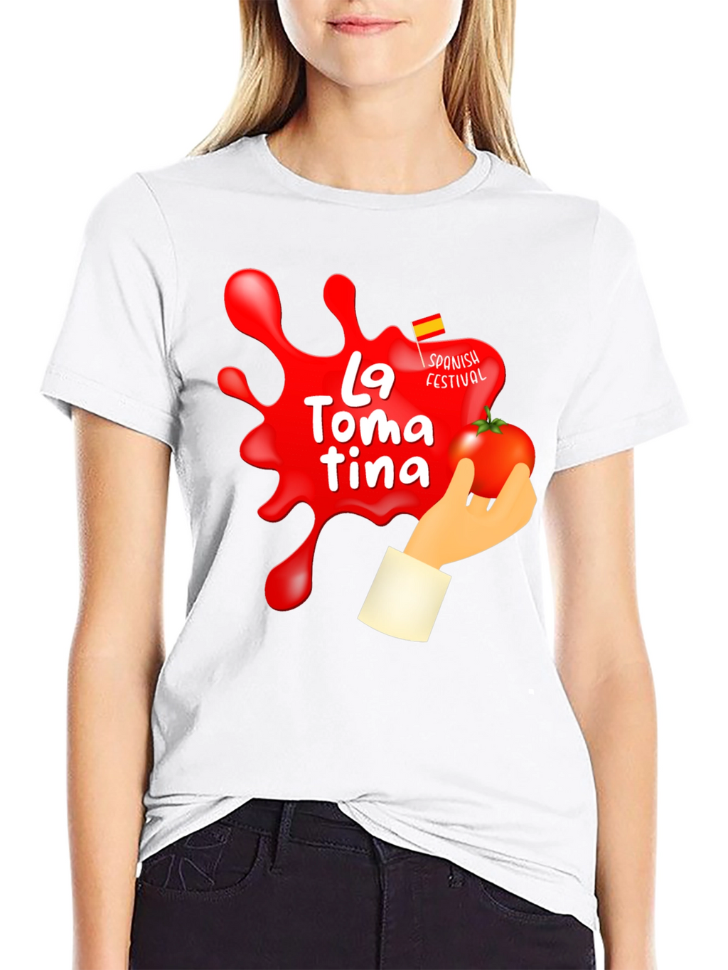 La Tomatina Festival Graphic T-Shirt - Tomato Fight Tee