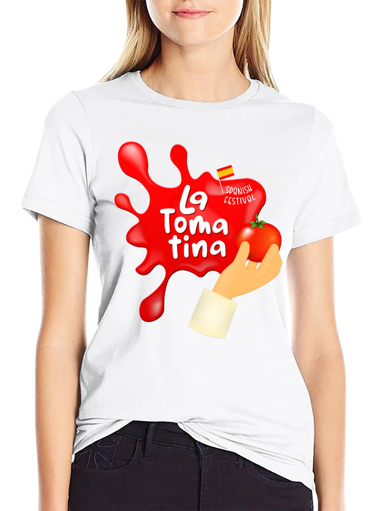 La Tomatina Festival Graphic T-Shirt - Tomato Fight Tee