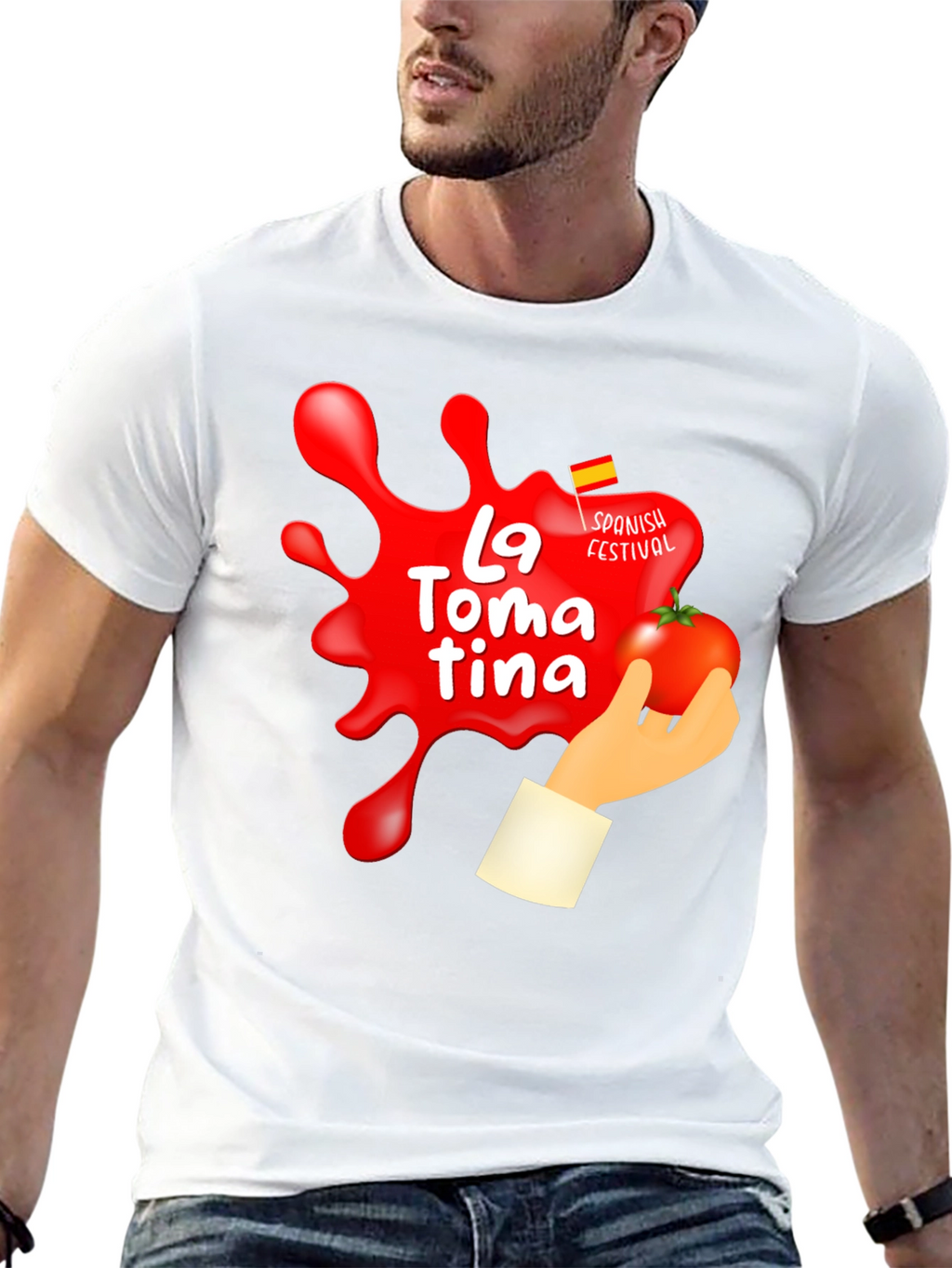 La Tomatina Festival Graphic T-Shirt - Tomato Fight Tee