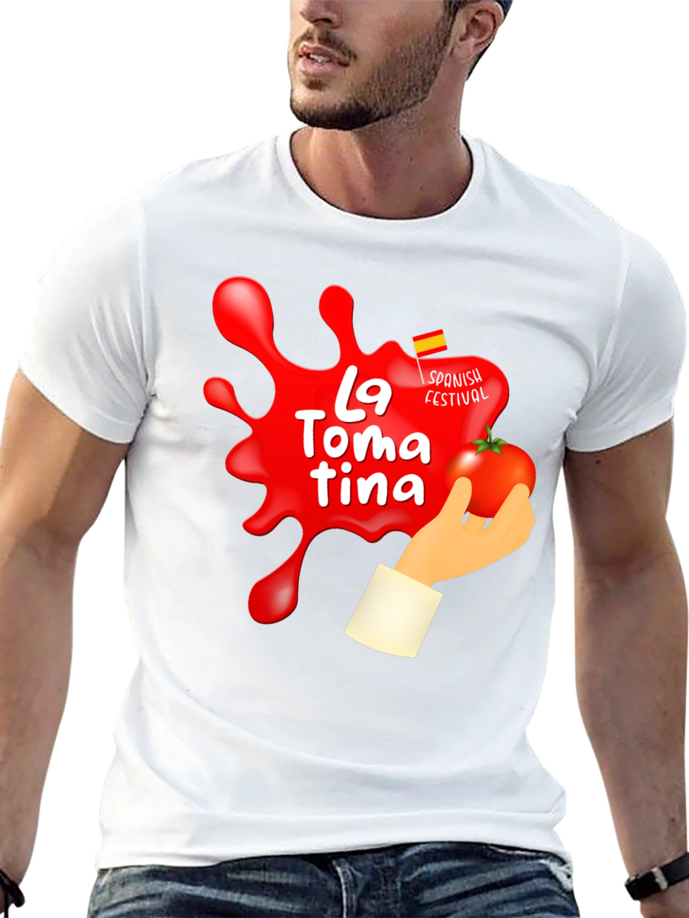La Tomatina Festival Graphic T-Shirt - Tomato Fight Tee